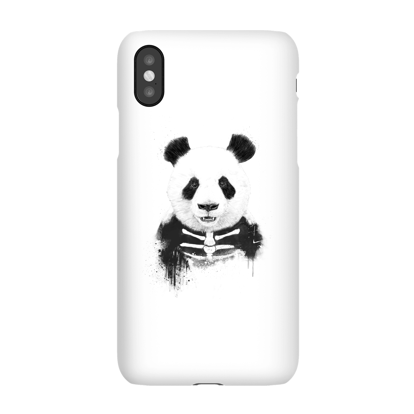 Balazs Solti Skull Panda Phone Case for iPhone and Android - iPhone X - Snap Case - Matte
