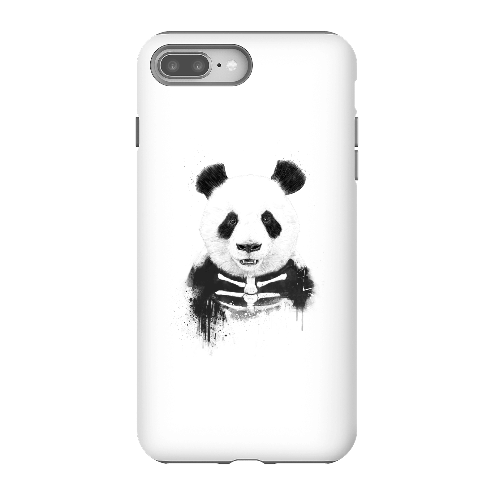 Balazs Solti Skull Panda Phone Case for iPhone and Android - iPhone 8 Plus - Tough Case - Gloss