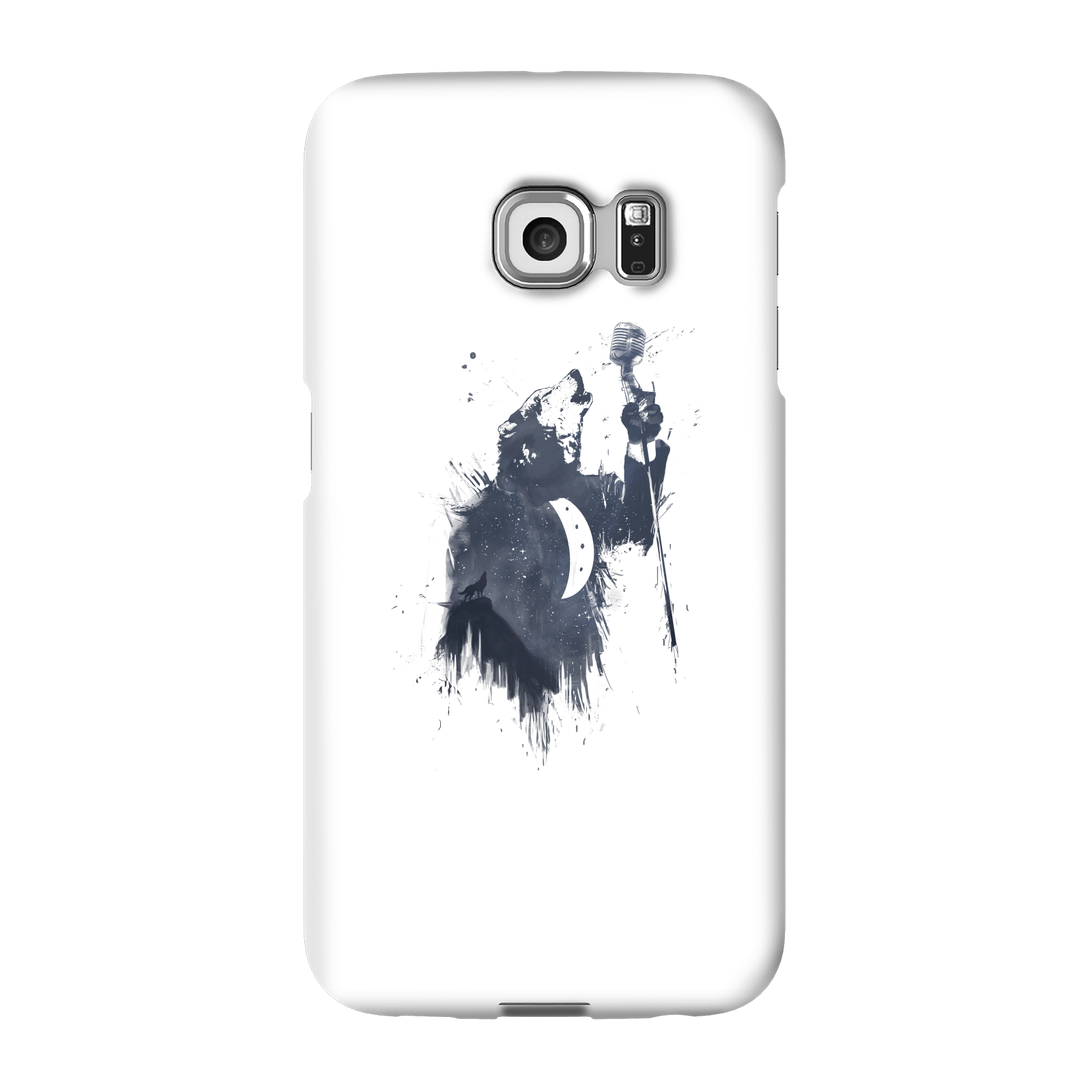 Balazs Solti Singing Wolf Phone Case for iPhone and Android - Samsung S6 Edge Plus - Snap Case - Matte