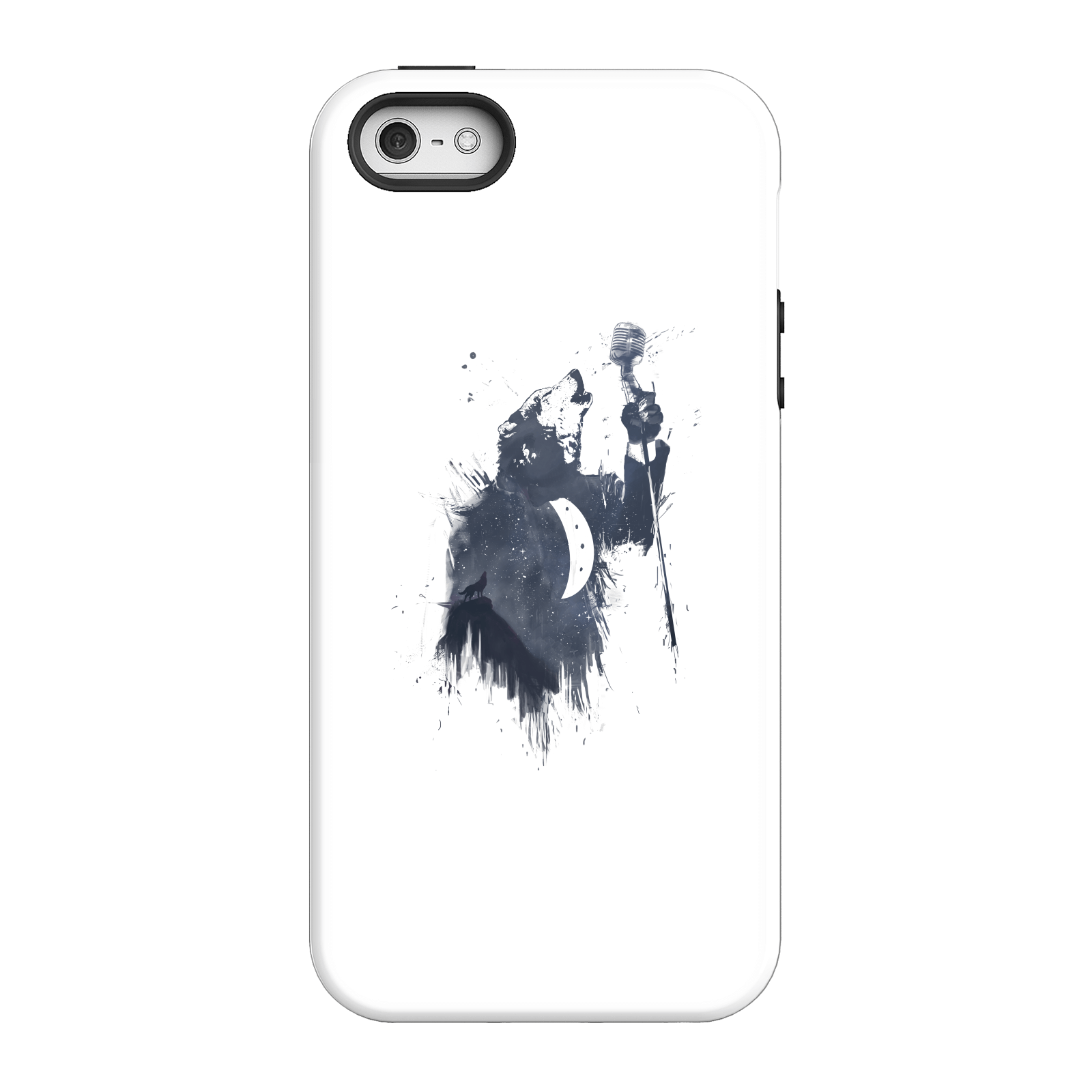 Balazs Solti Singing Wolf Phone Case for iPhone and Android - iPhone 5/5s - Tough Case - Matte