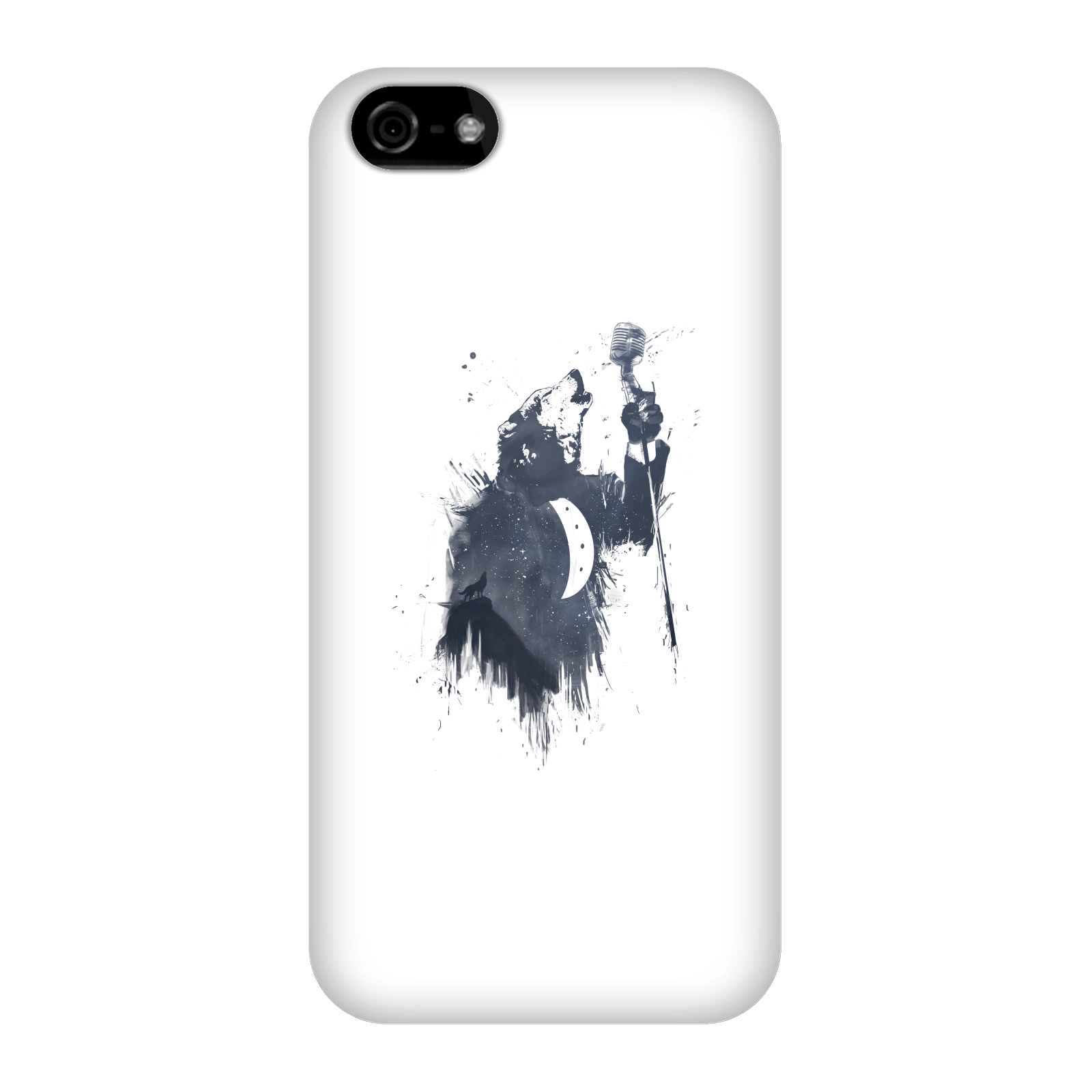 Balazs Solti Singing Wolf Phone Case for iPhone and Android - iPhone 5C - Snap Case - Gloss