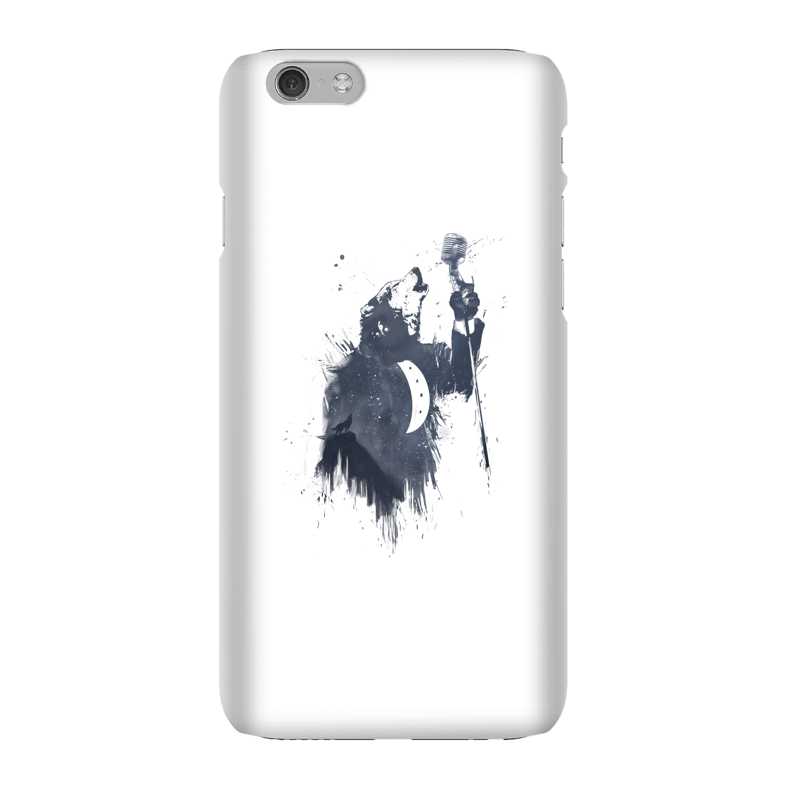 Balazs Solti Singing Wolf Phone Case for iPhone and Android - iPhone 6 - Snap Case - Gloss