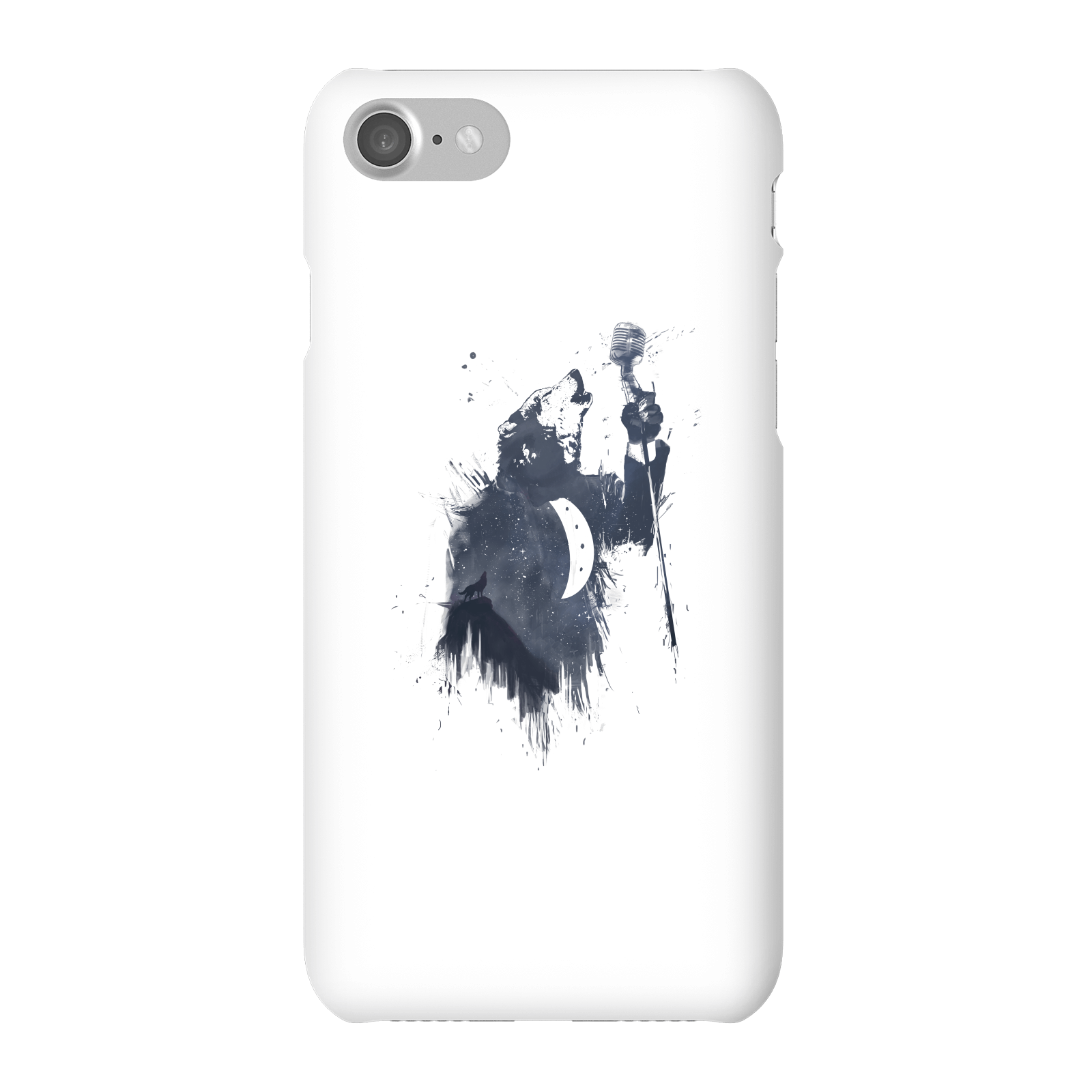 Balazs Solti Singing Wolf Phone Case for iPhone and Android - iPhone 7 - Snap Case - Gloss