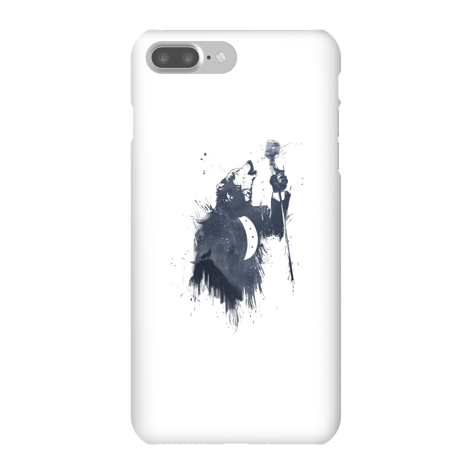 Balazs Solti Singing Wolf Phone Case for iPhone and Android - iPhone 7 Plus - Snap Case - Gloss