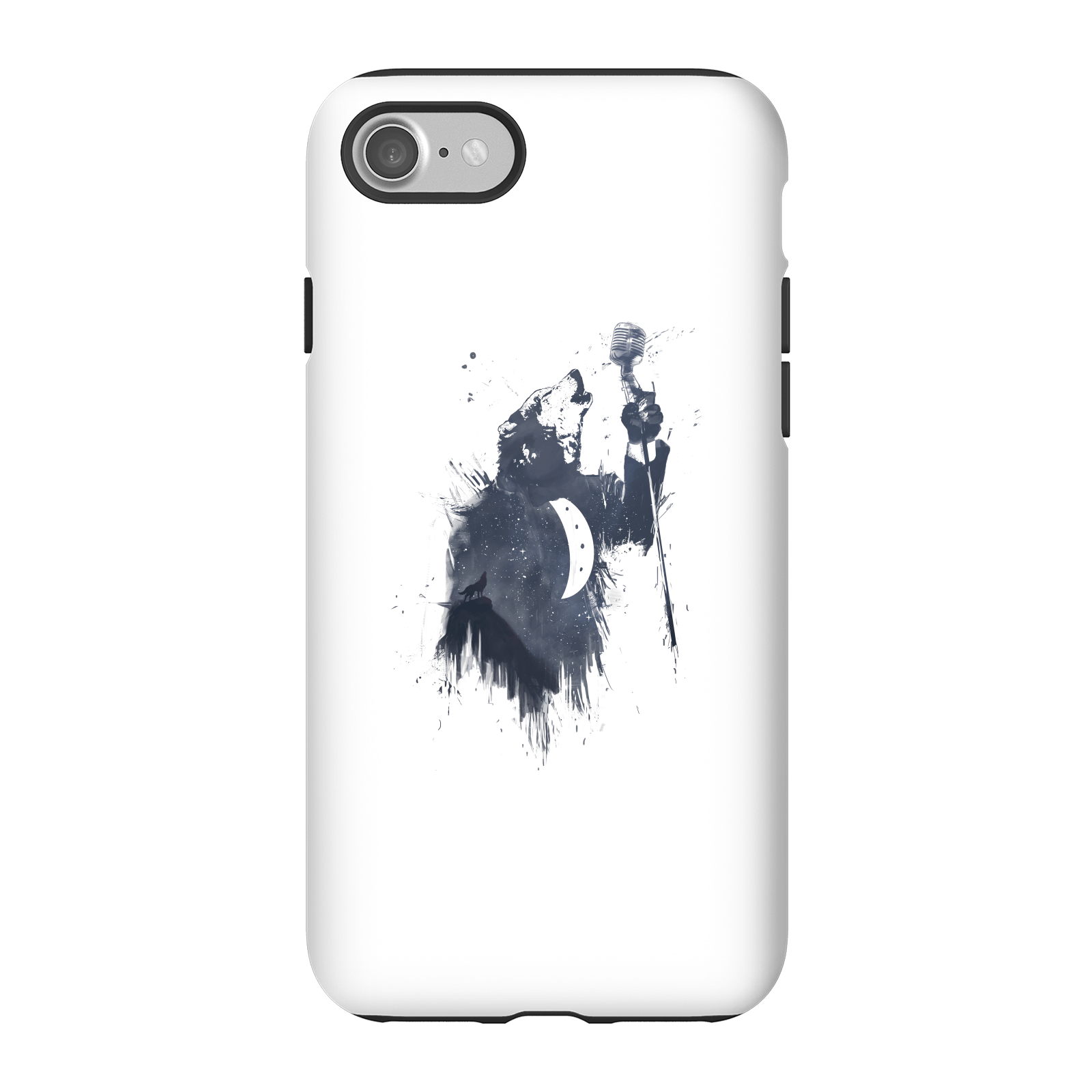 Balazs Solti Singing Wolf Phone Case for iPhone and Android - iPhone 7 - Tough Case - Gloss