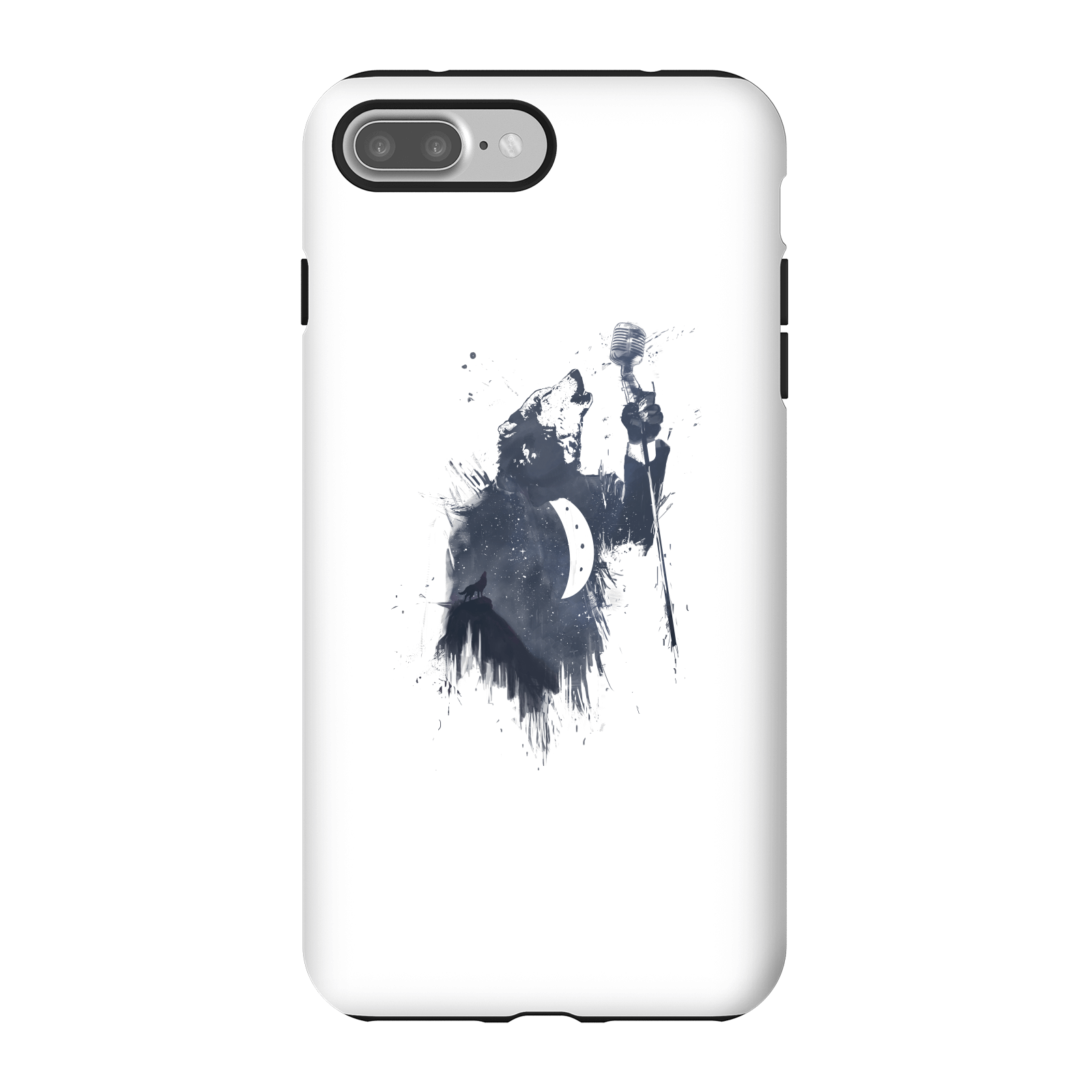 Balazs Solti Singing Wolf Phone Case for iPhone and Android - iPhone 7 Plus - Tough Case - Gloss