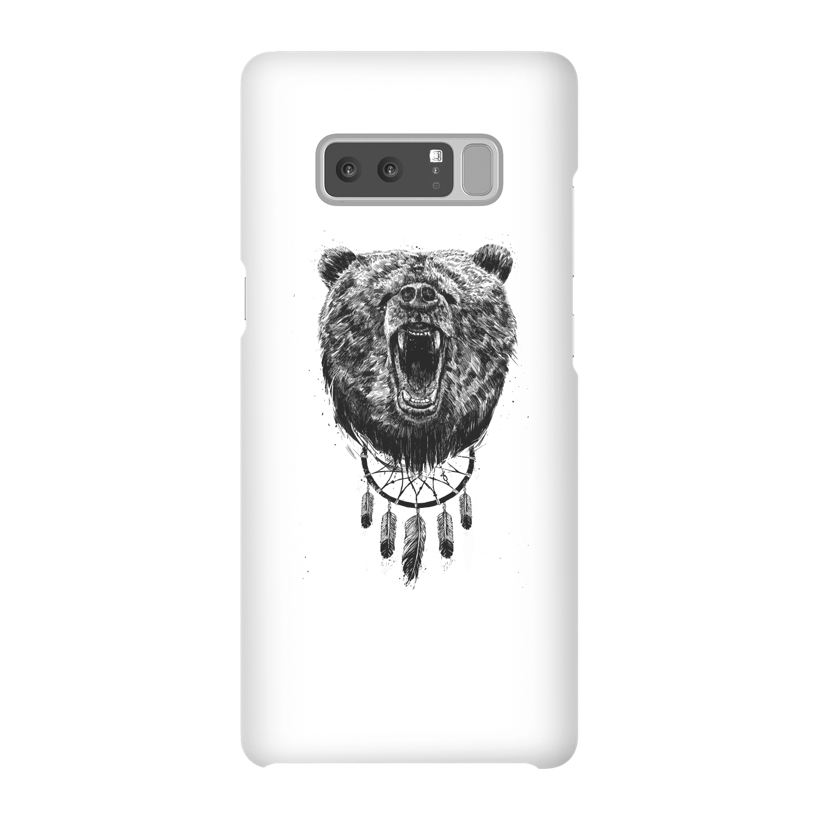 Balazs Solti Dreamcatcher Bear Phone Case for iPhone and Android - Samsung Note 8 - Snap Case - Matte