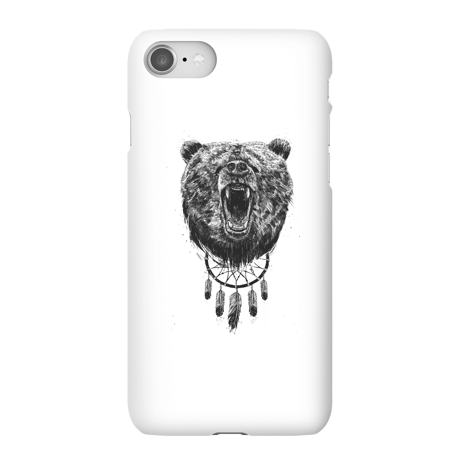 Balazs Solti Dreamcatcher Bear Phone Case for iPhone and Android - iPhone 8 - Snap Case - Gloss