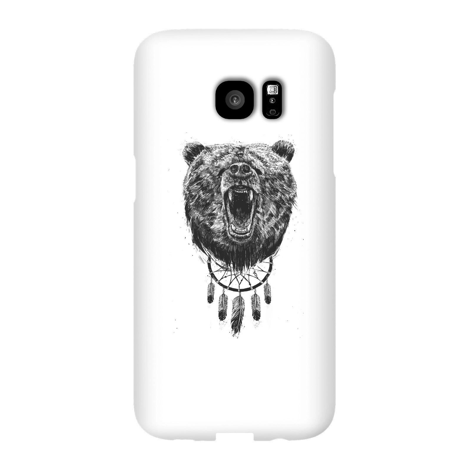 Balazs Solti Dreamcatcher Bear Phone Case for iPhone and Android - Samsung S7 Edge - Snap Case - Gloss