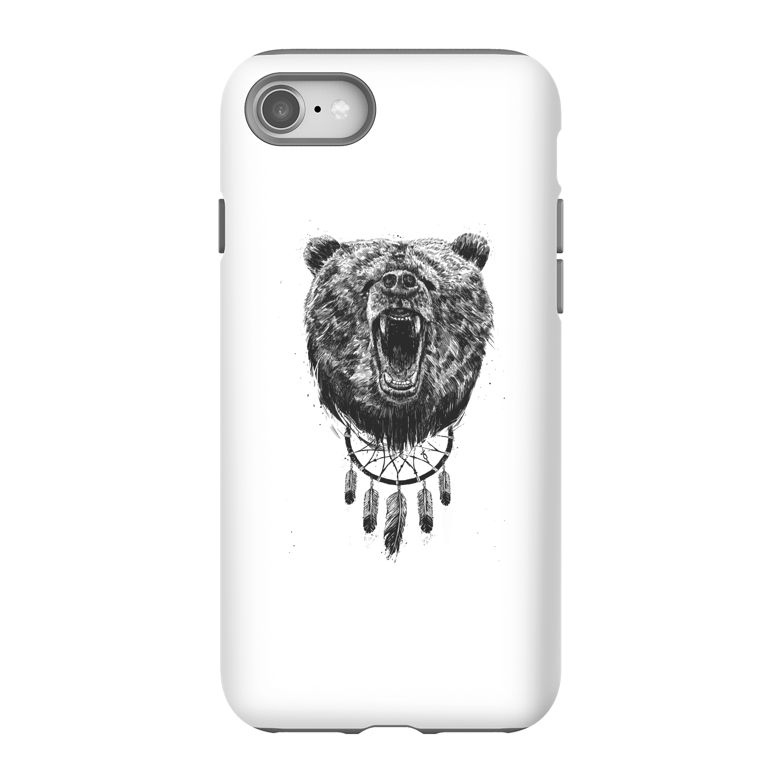 Balazs Solti Dreamcatcher Bear Phone Case for iPhone and Android - iPhone 8 - Tough Case - Gloss
