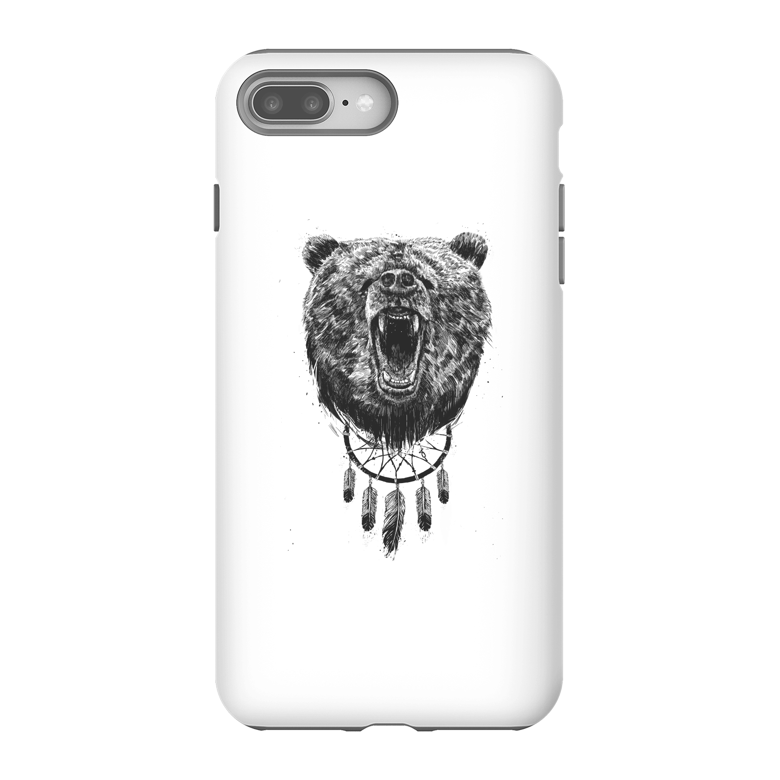 Balazs Solti Dreamcatcher Bear Phone Case for iPhone and Android - iPhone 8 Plus - Tough Case - Gloss