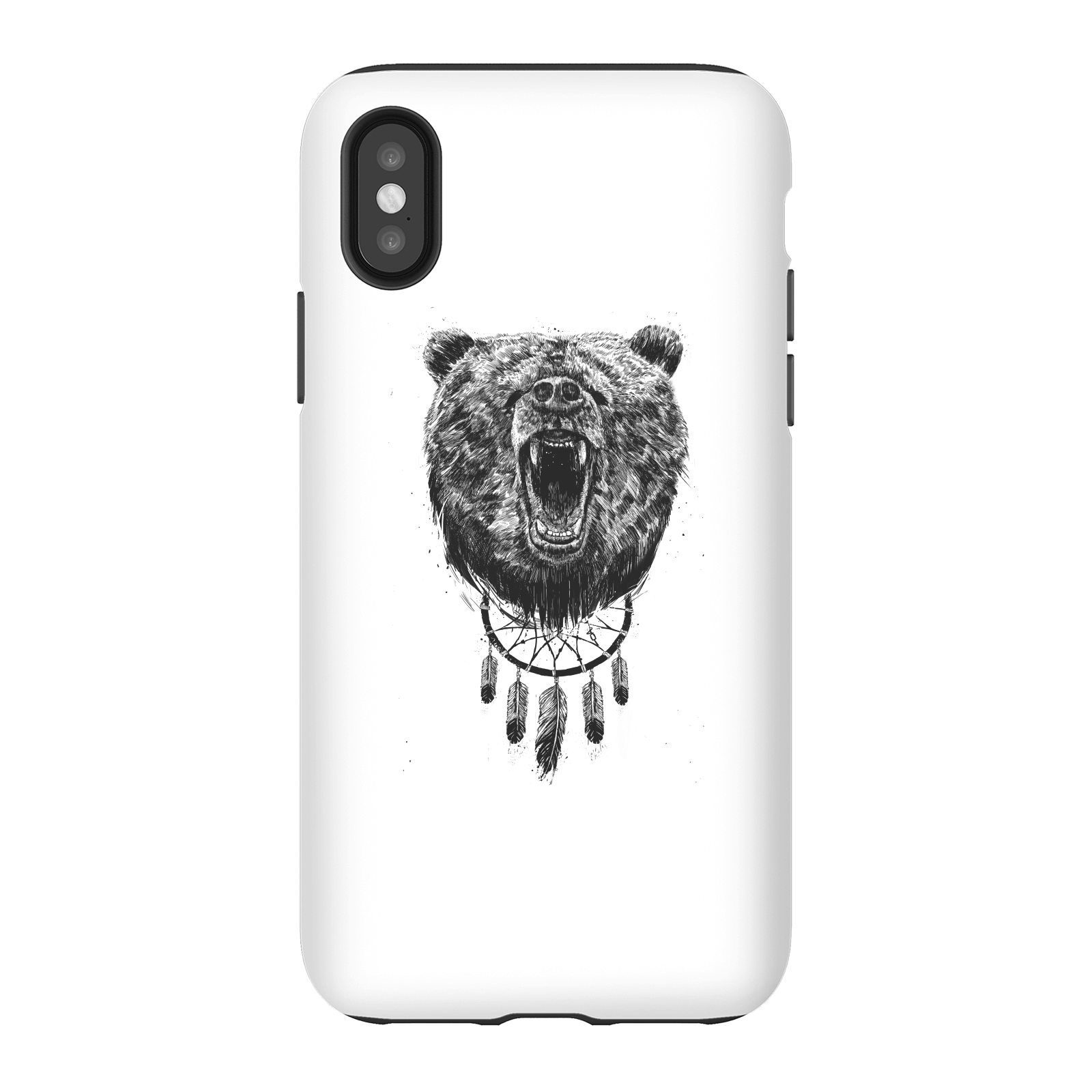 Balazs Solti Dreamcatcher Bear Phone Case for iPhone and Android - iPhone X - Tough Case - Gloss