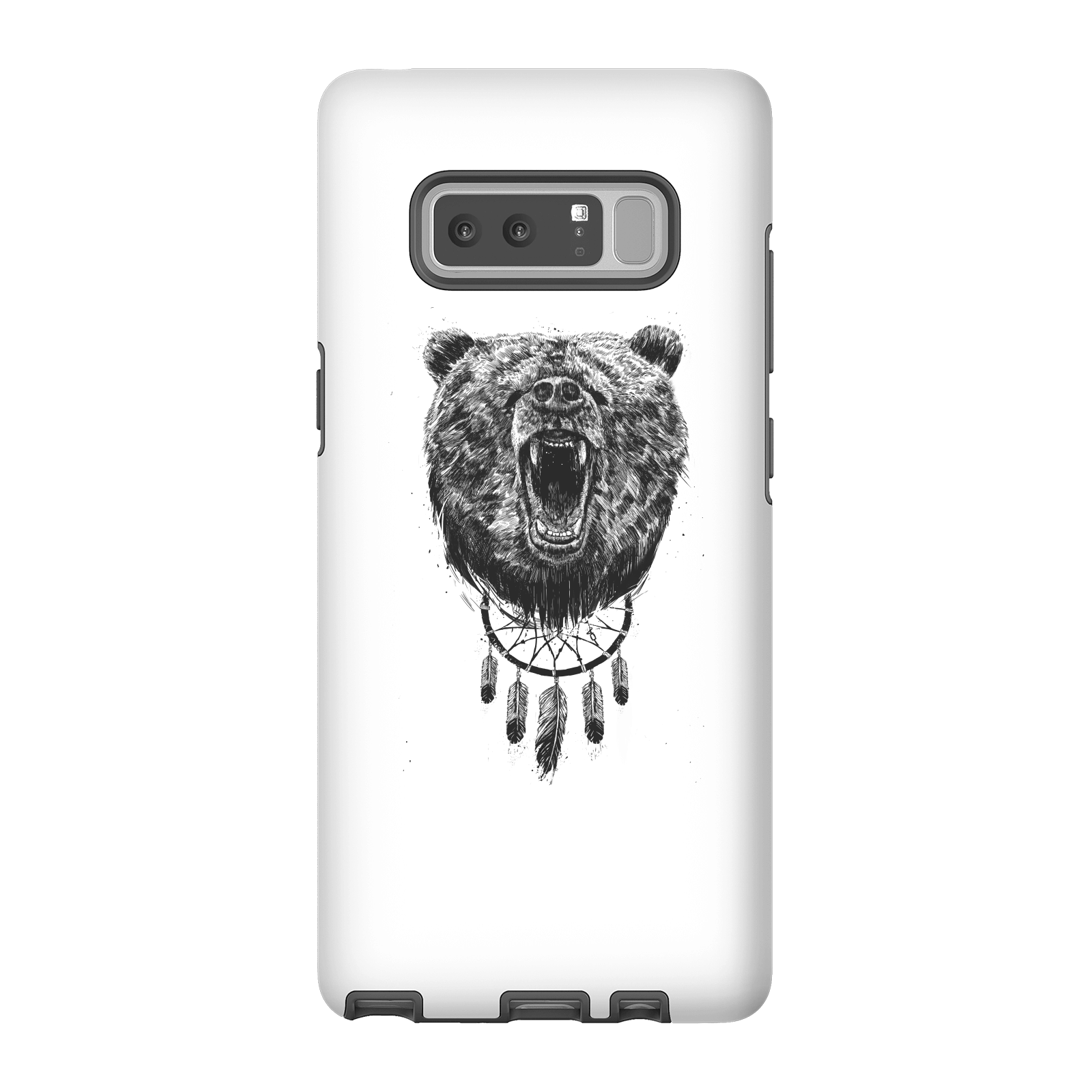 Balazs Solti Dreamcatcher Bear Phone Case for iPhone and Android - Samsung Note 8 - Tough Case - Gloss