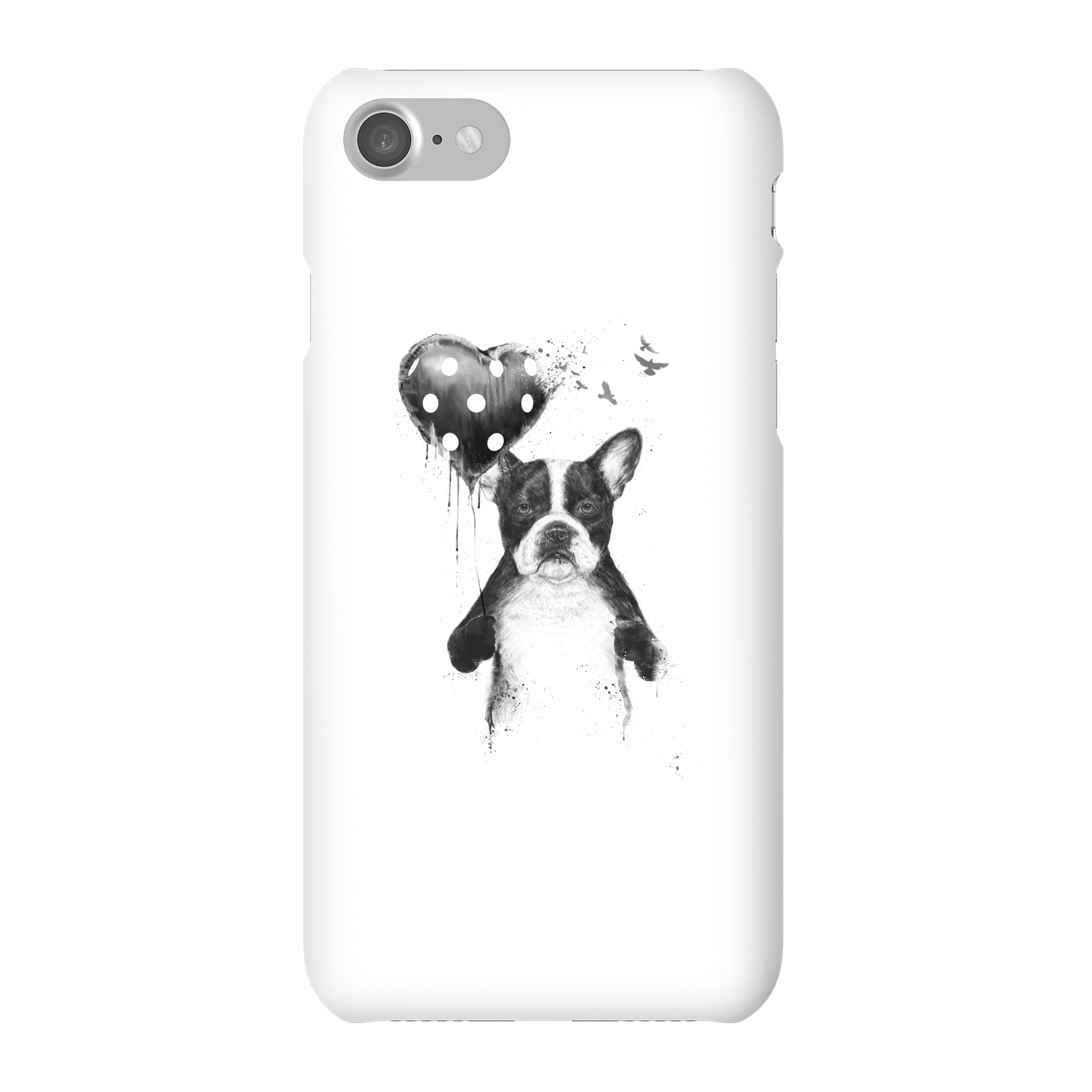 Balazs Solti Bulldog And Balloon Phone Case for iPhone and Android - iPhone 7 - Snap Case - Matte
