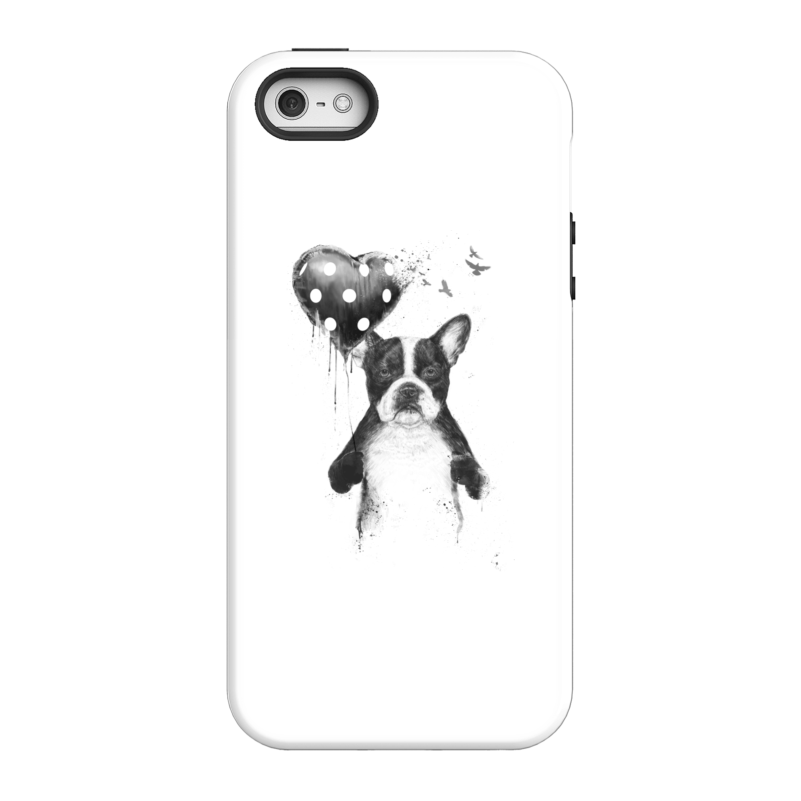 Balazs Solti Bulldog And Balloon Phone Case for iPhone and Android - iPhone 5/5s - Tough Case - Gloss