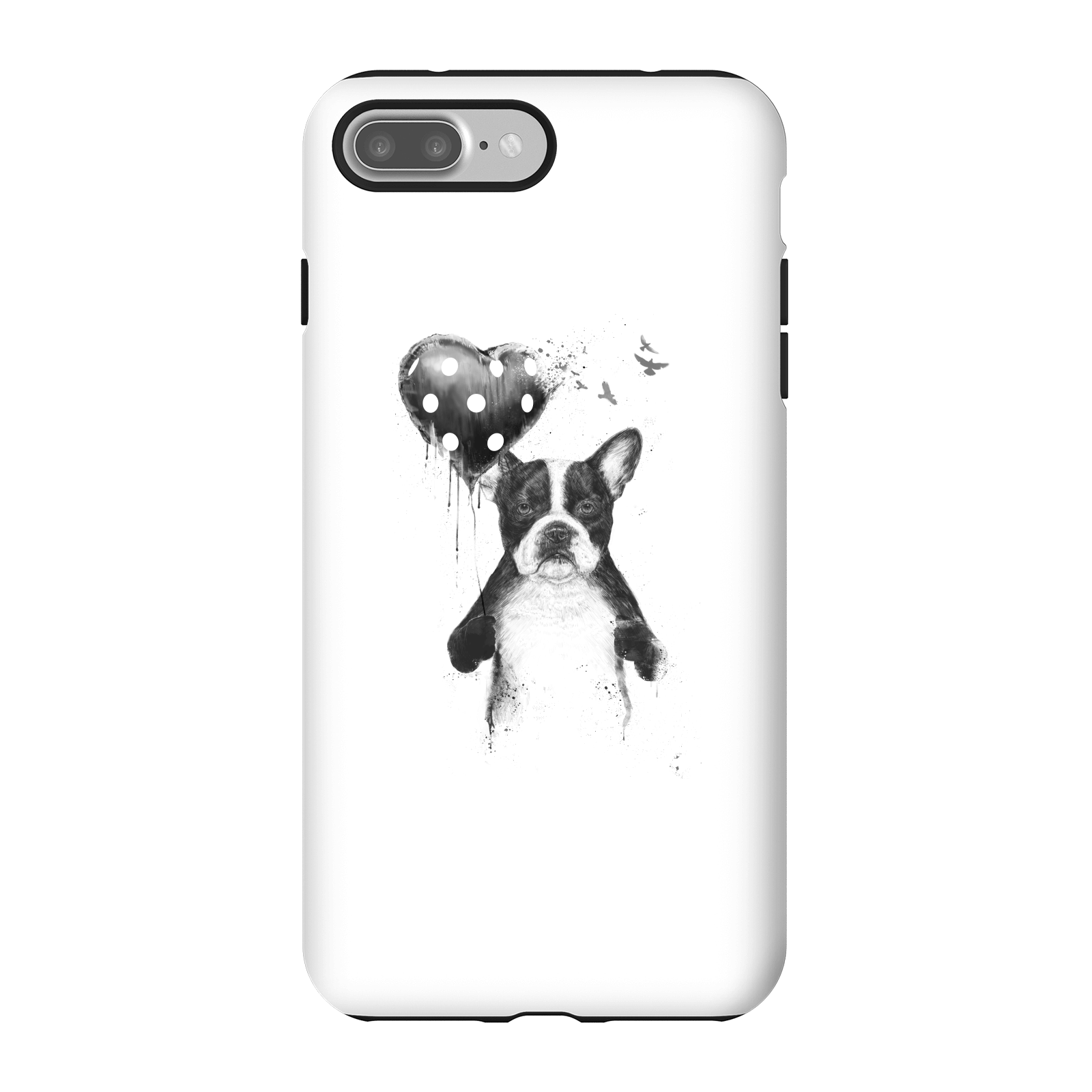 Balazs Solti Bulldog And Balloon Phone Case for iPhone and Android - iPhone 7 Plus - Tough Case - Gloss