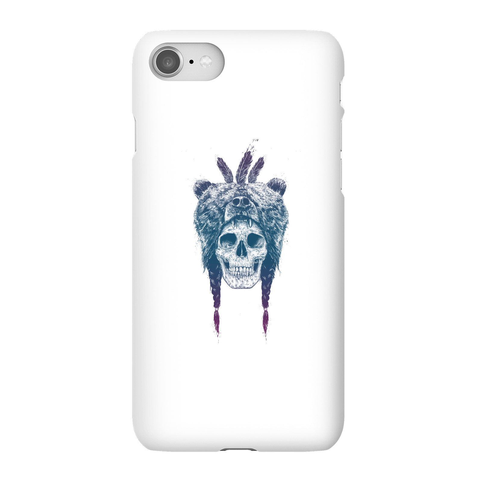 Balazs Solti Bear Head Phone Case for iPhone and Android - iPhone 8 - Snap Case - Matte