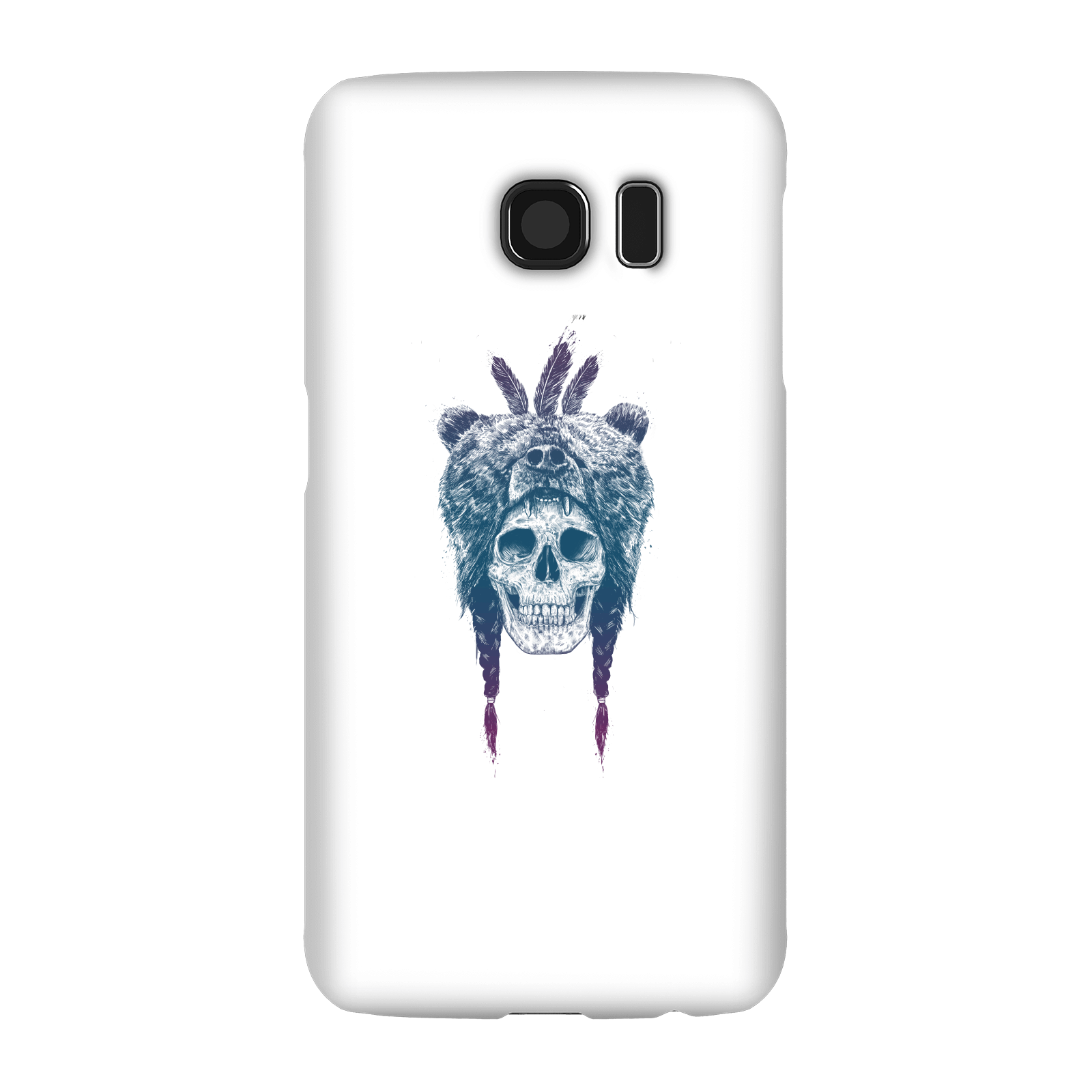 balazs solti bear head phone case for iphone and android - samsung s6 - snap case - matte