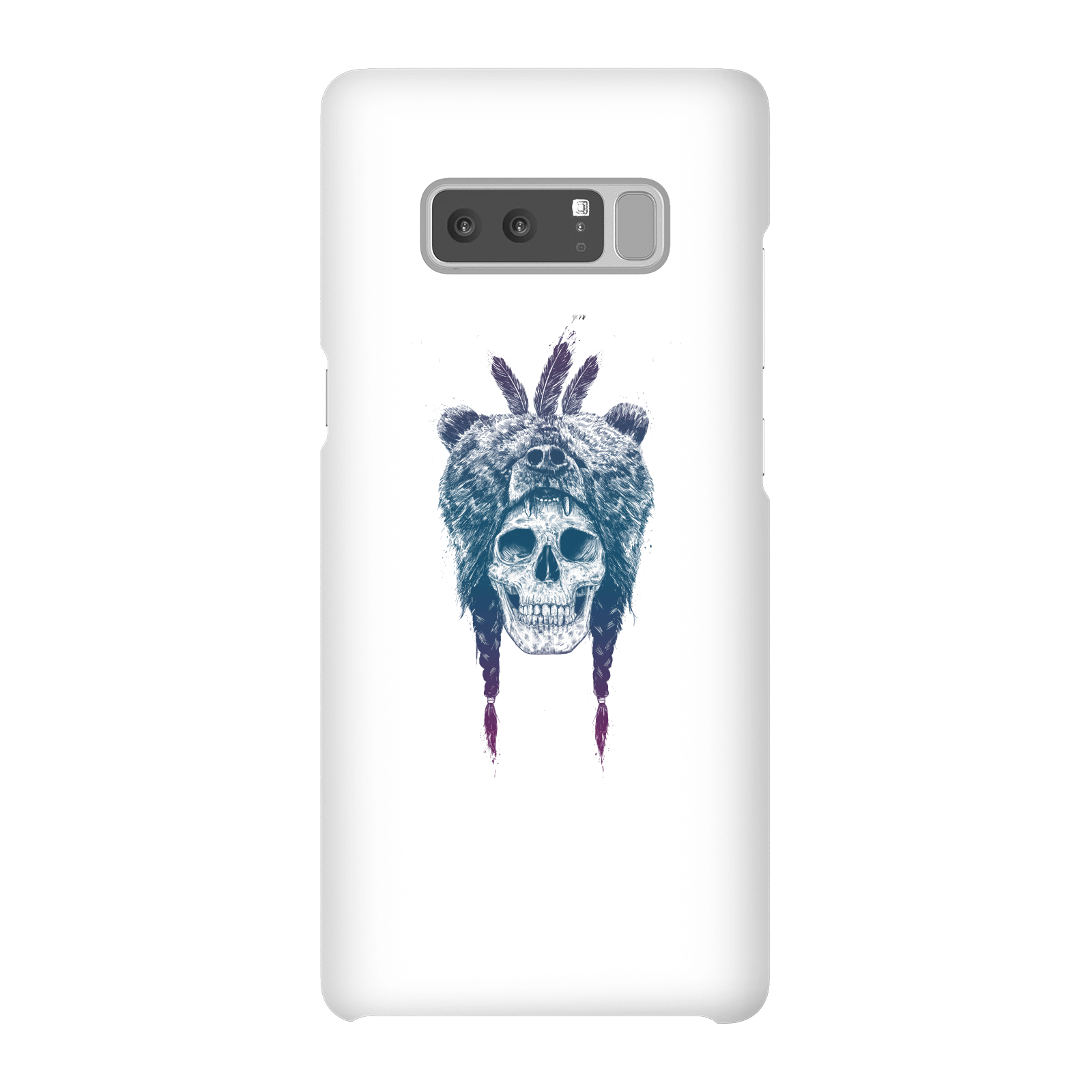 Balazs Solti Bear Head Phone Case for iPhone and Android - Samsung Note 8 - Snap Case - Gloss