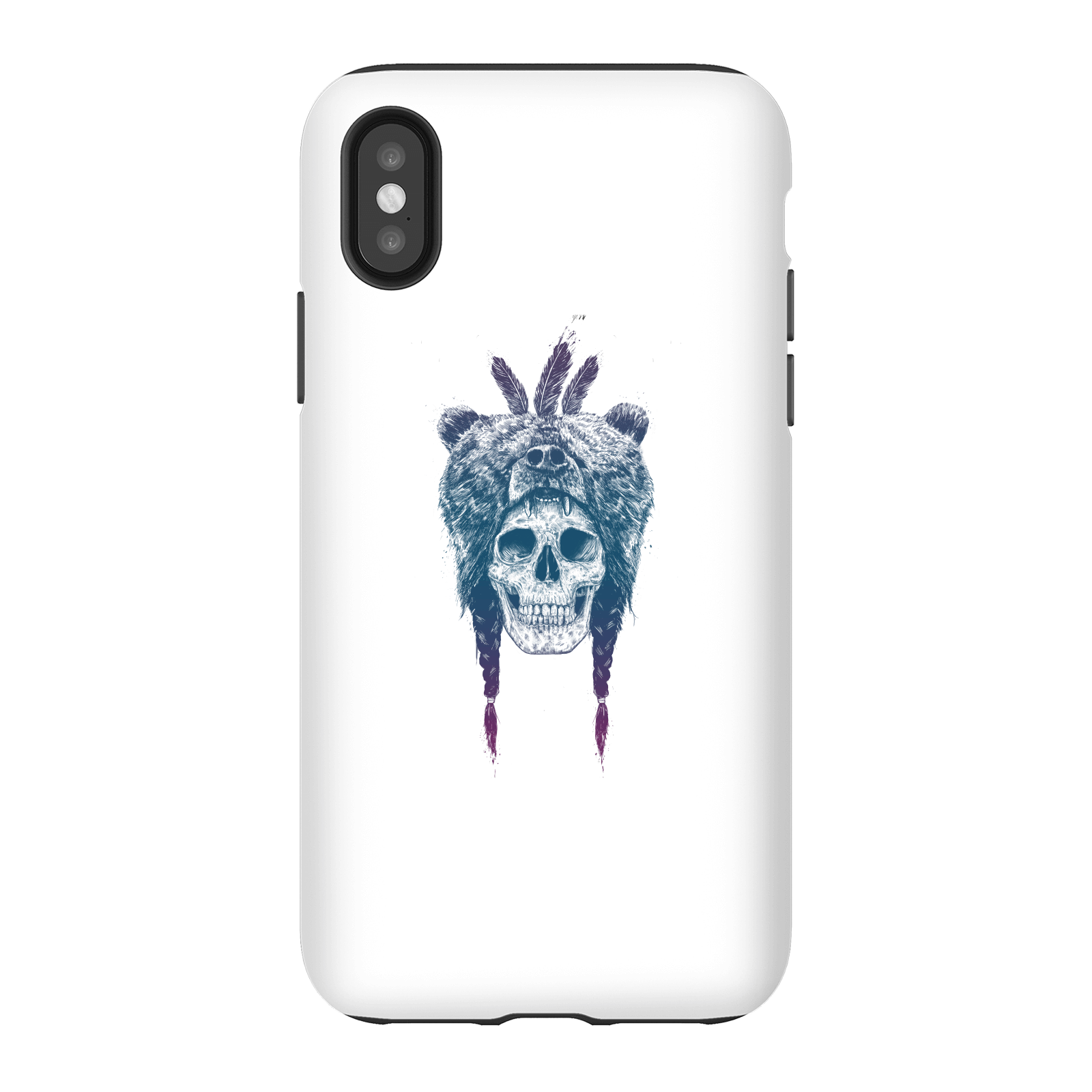 Balazs Solti Bear Head Phone Case for iPhone and Android - iPhone X - Tough Case - Gloss