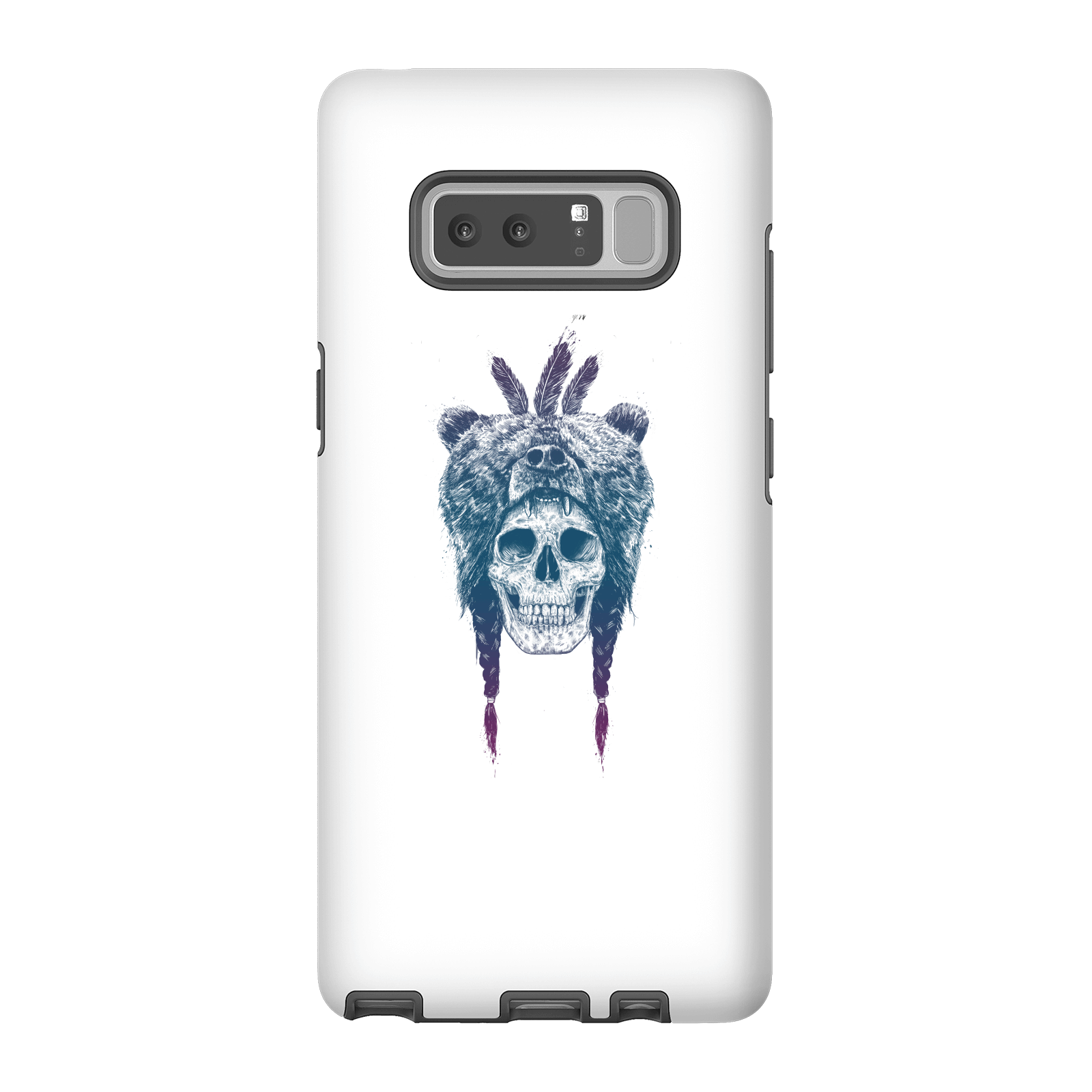 Balazs Solti Bear Head Phone Case for iPhone and Android - Samsung Note 8 - Tough Case - Gloss