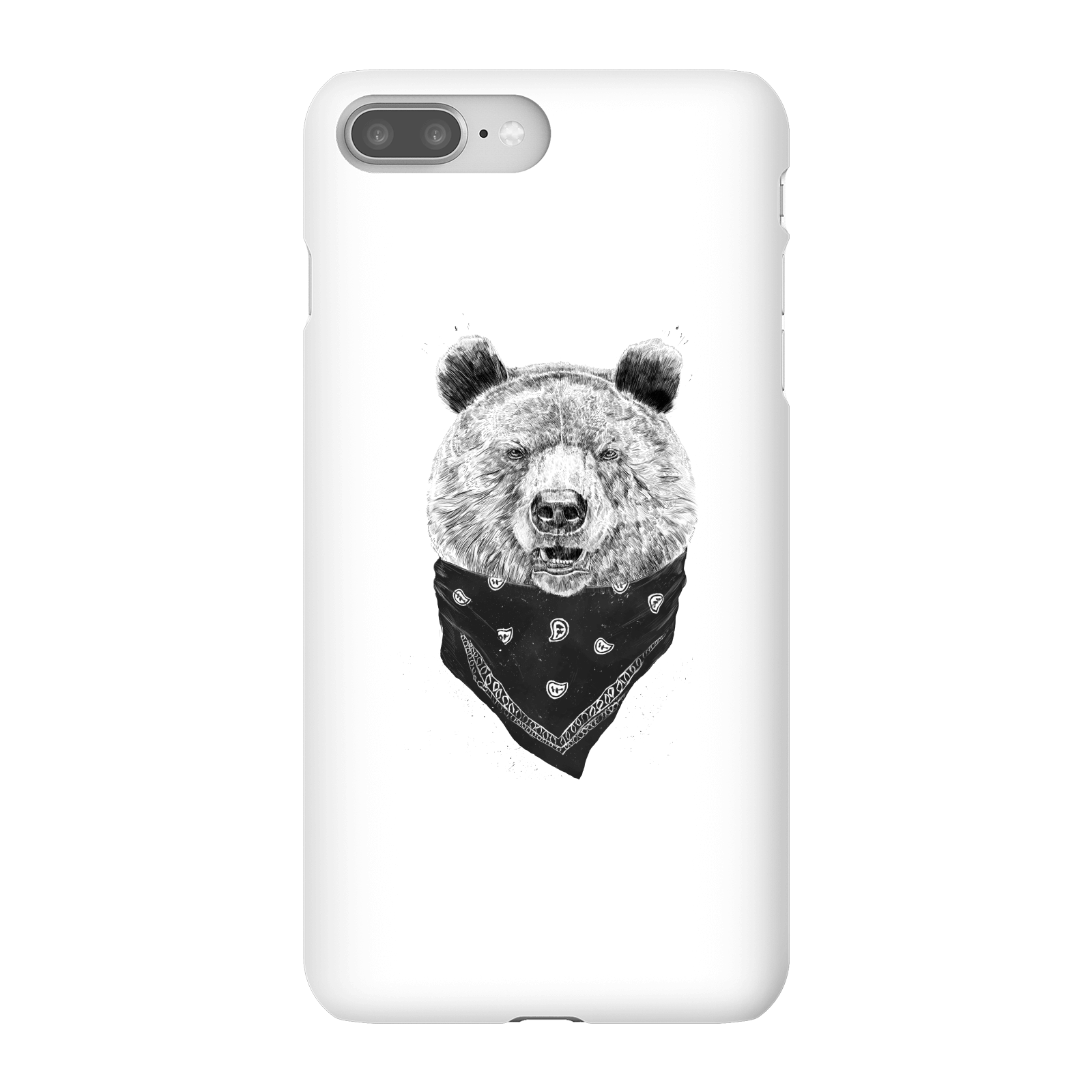 Balazs Solti Bandana Panda Phone Case for iPhone and Android - iPhone 8 Plus - Snap Case - Gloss