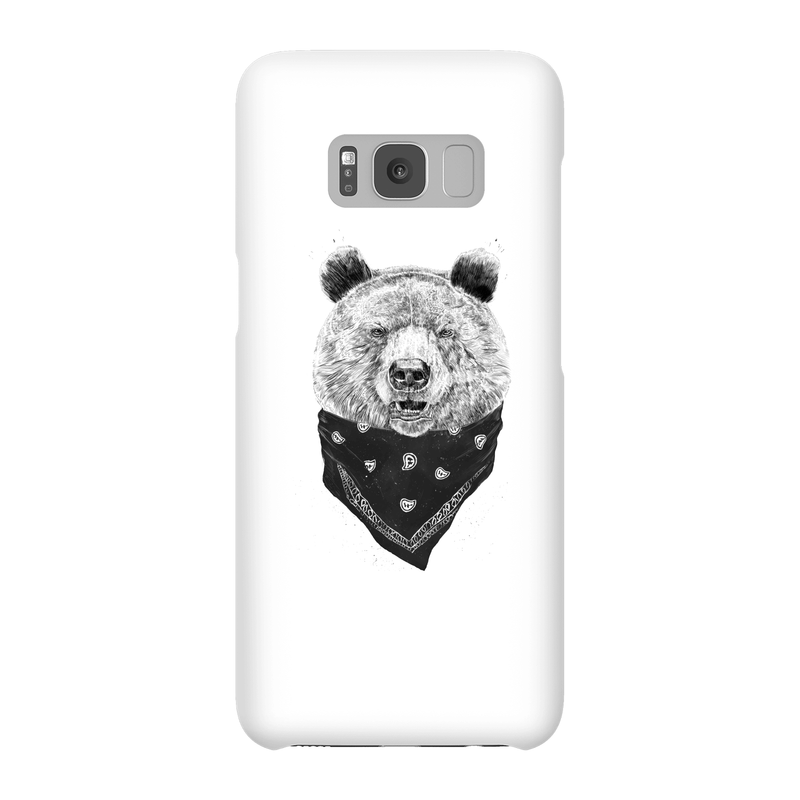 balazs solti bandana panda phone case for iphone and android - samsung s8 - snap case - gloss