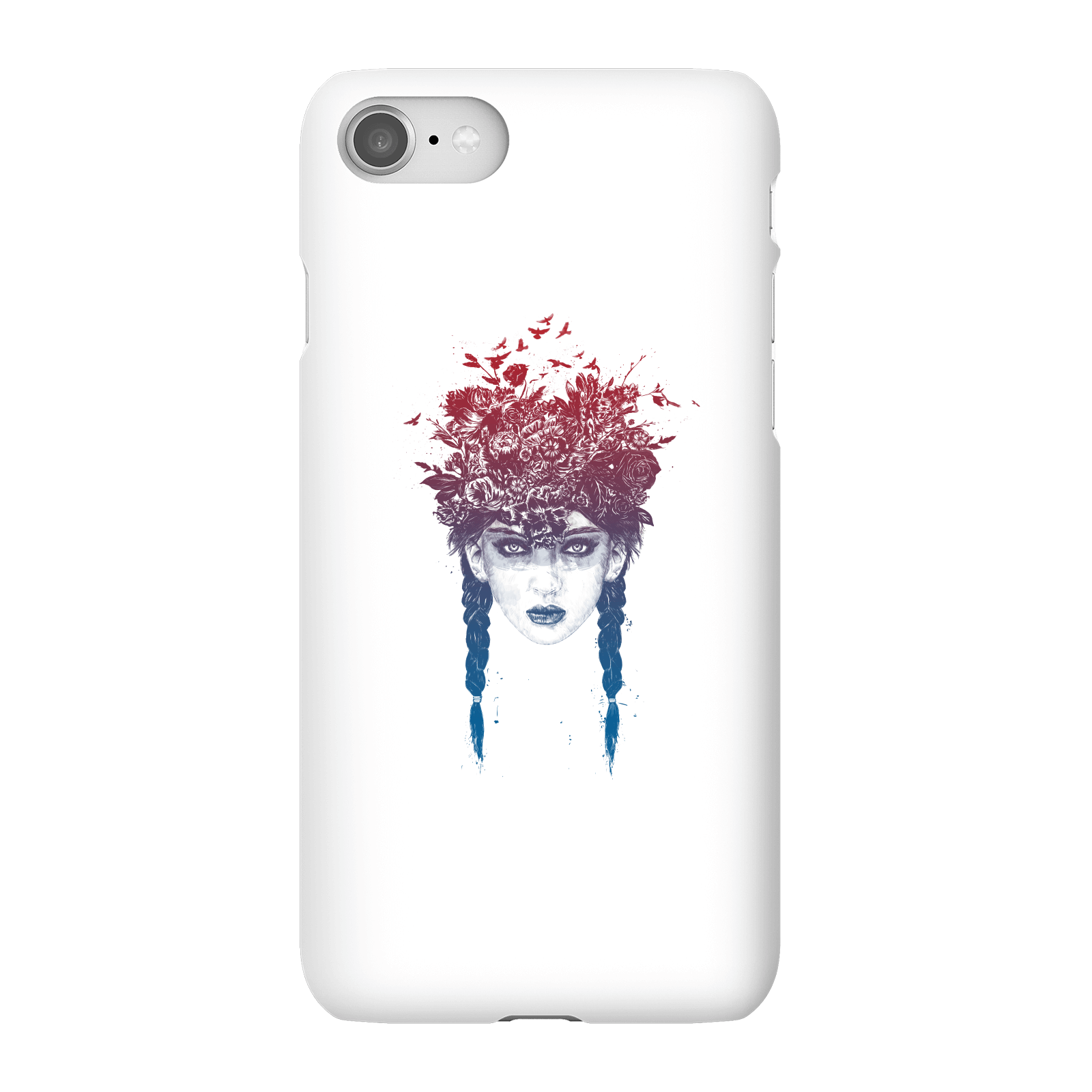 Balazs Solti Native Girl Phone Case for iPhone and Android - iPhone 8 - Snap Case - Gloss