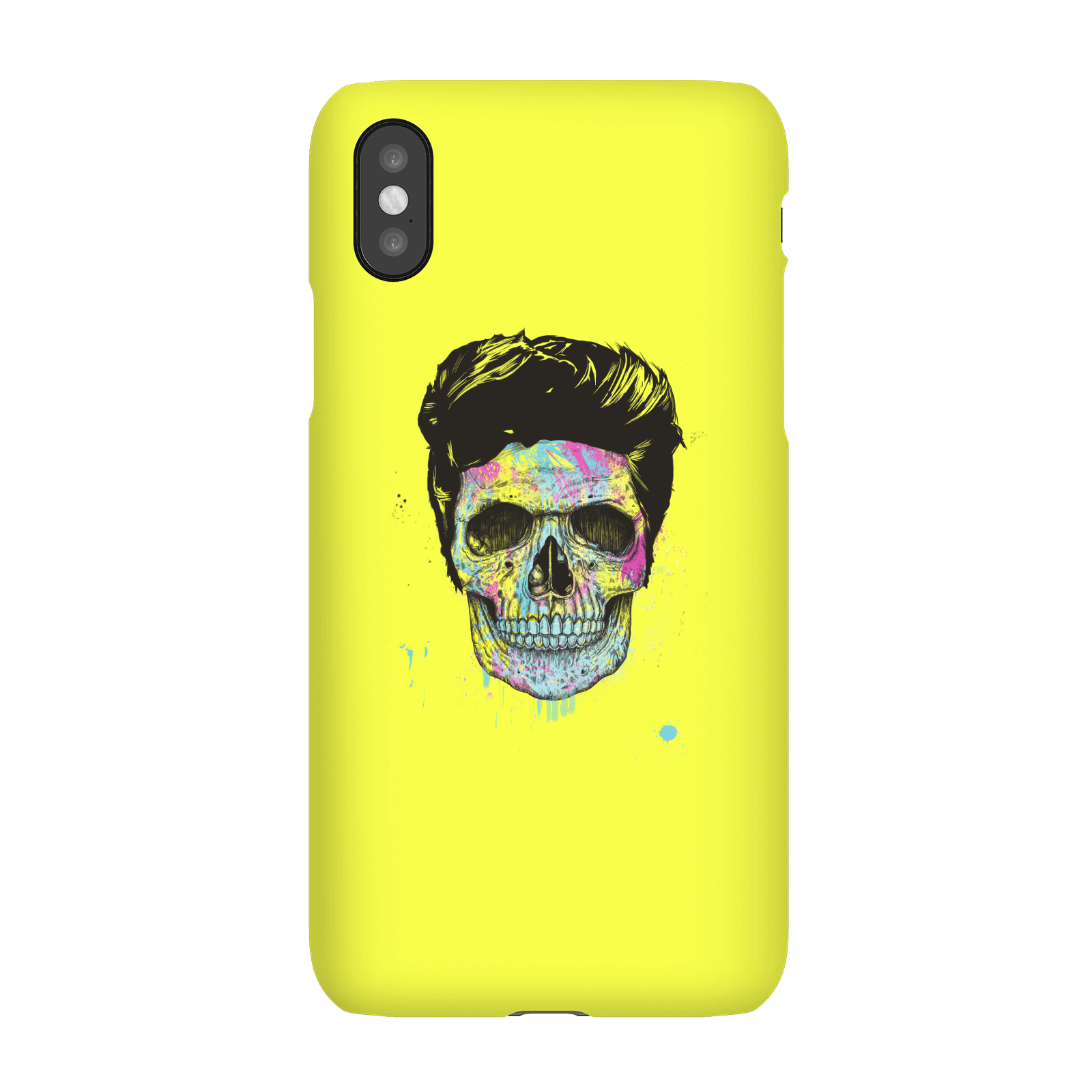 Balazs Solti Colourful Skull Phone Case for iPhone and Android - iPhone X - Snap Case - Matte