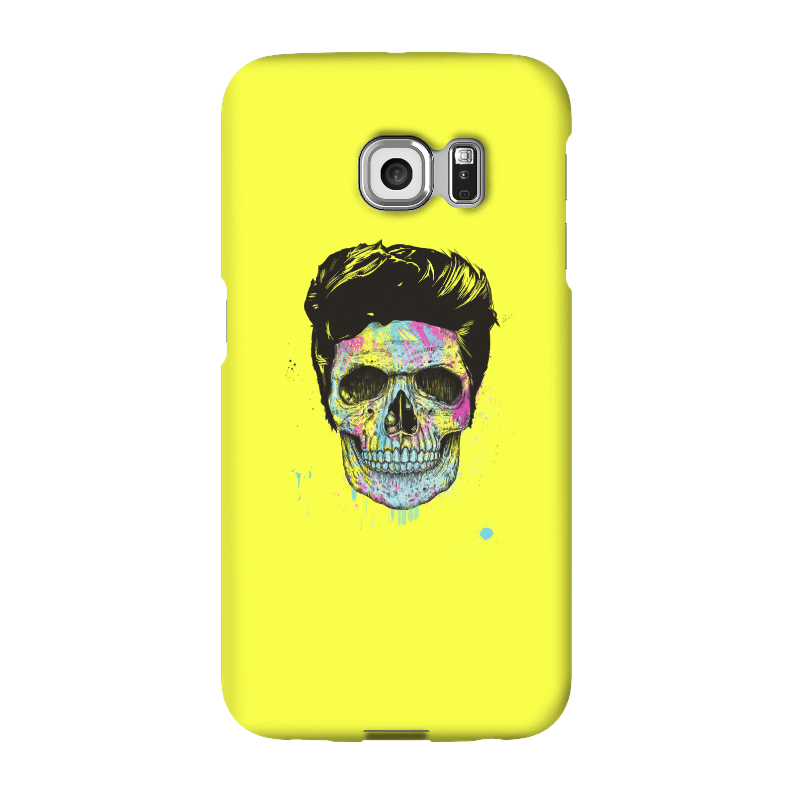 Balazs Solti Colourful Skull Phone Case for iPhone and Android - Samsung S6 Edge - Snap Case - Matte