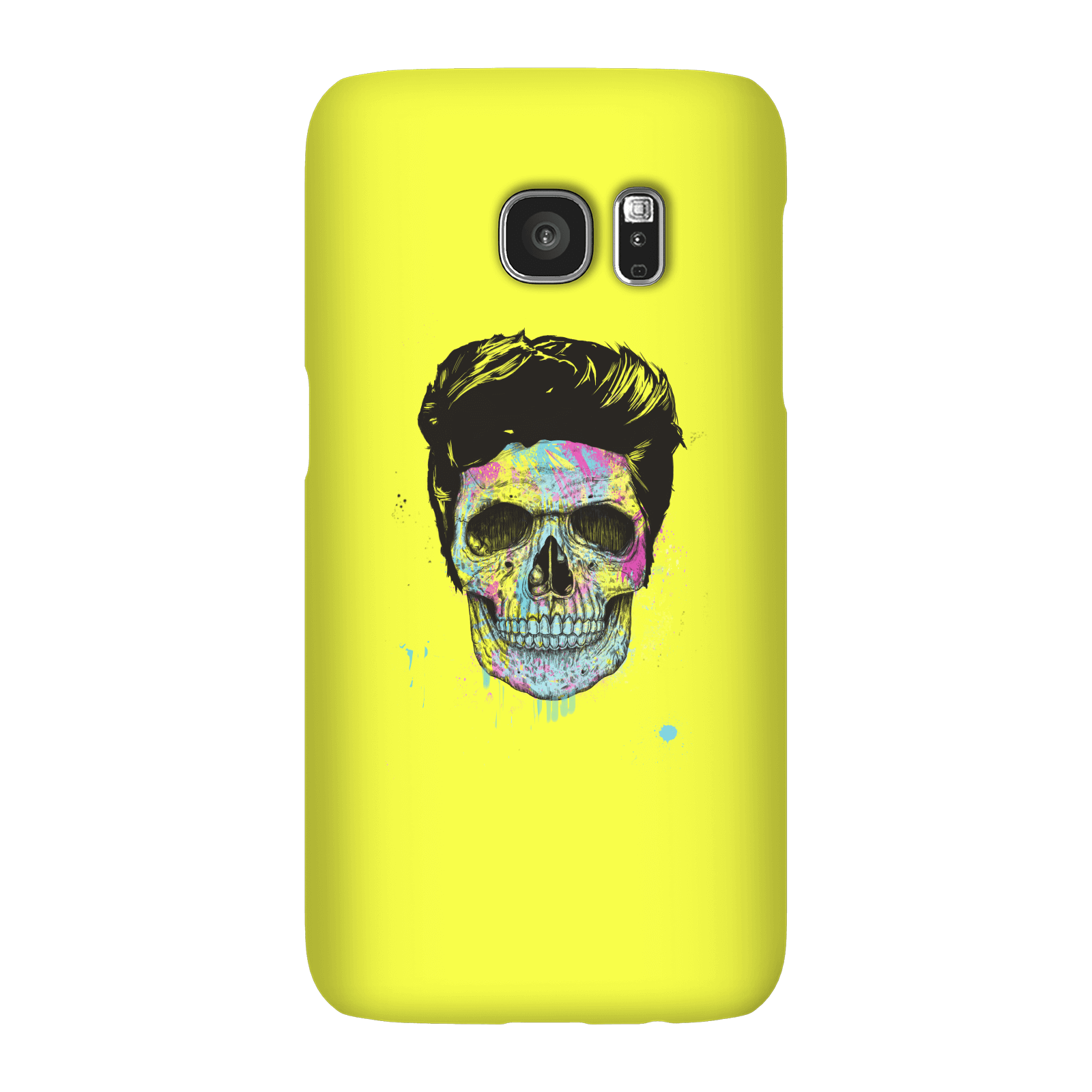 Balazs Solti Colourful Skull Phone Case for iPhone and Android - Samsung S7 - Snap Case - Matte