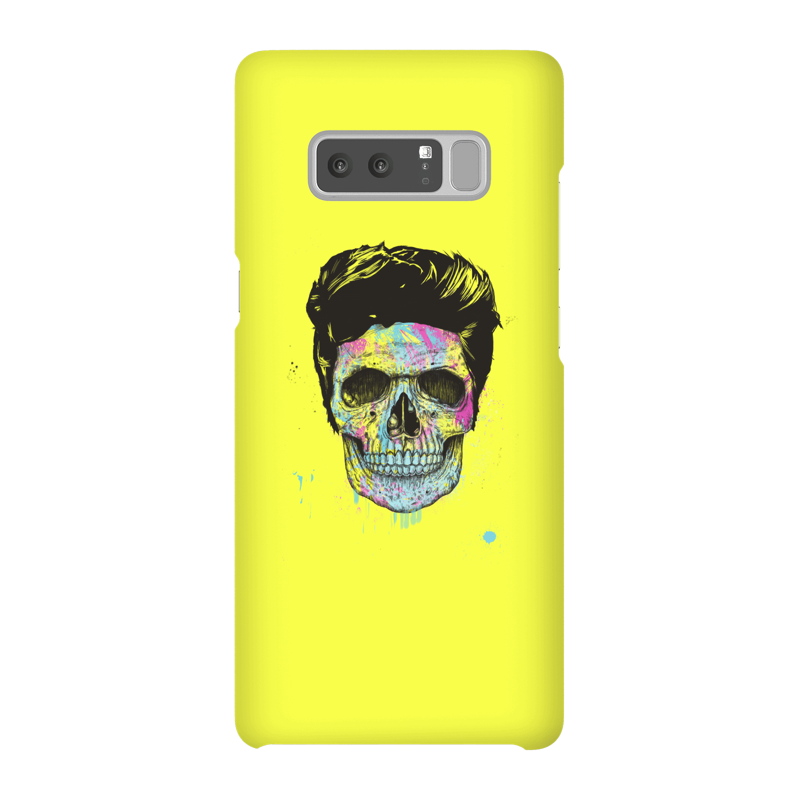 Balazs Solti Colourful Skull Phone Case for iPhone and Android - Samsung Note 8 - Snap Case - Matte