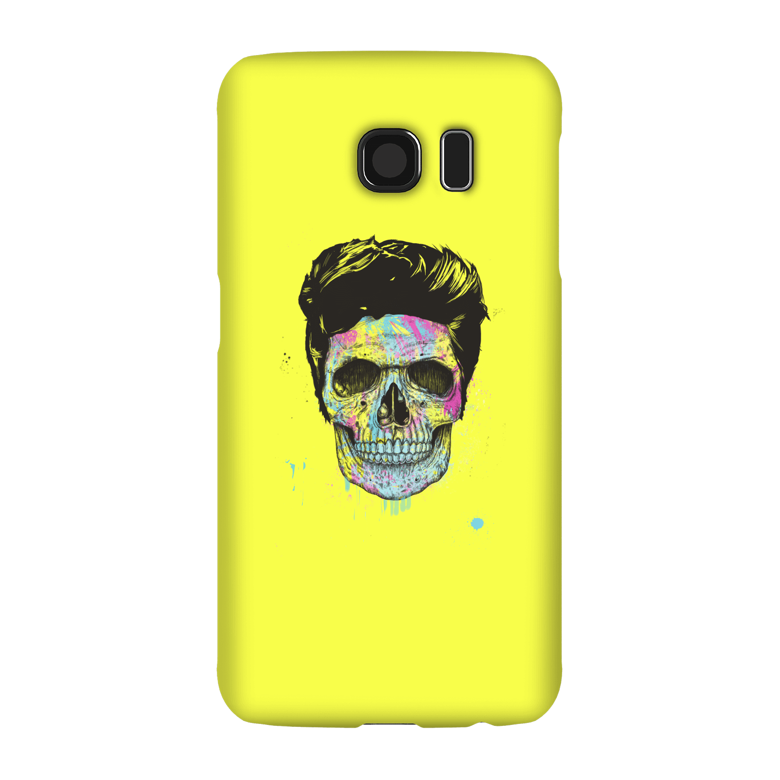 Balazs Solti Colourful Skull Phone Case for iPhone and Android - Samsung S6 - Snap Case - Gloss