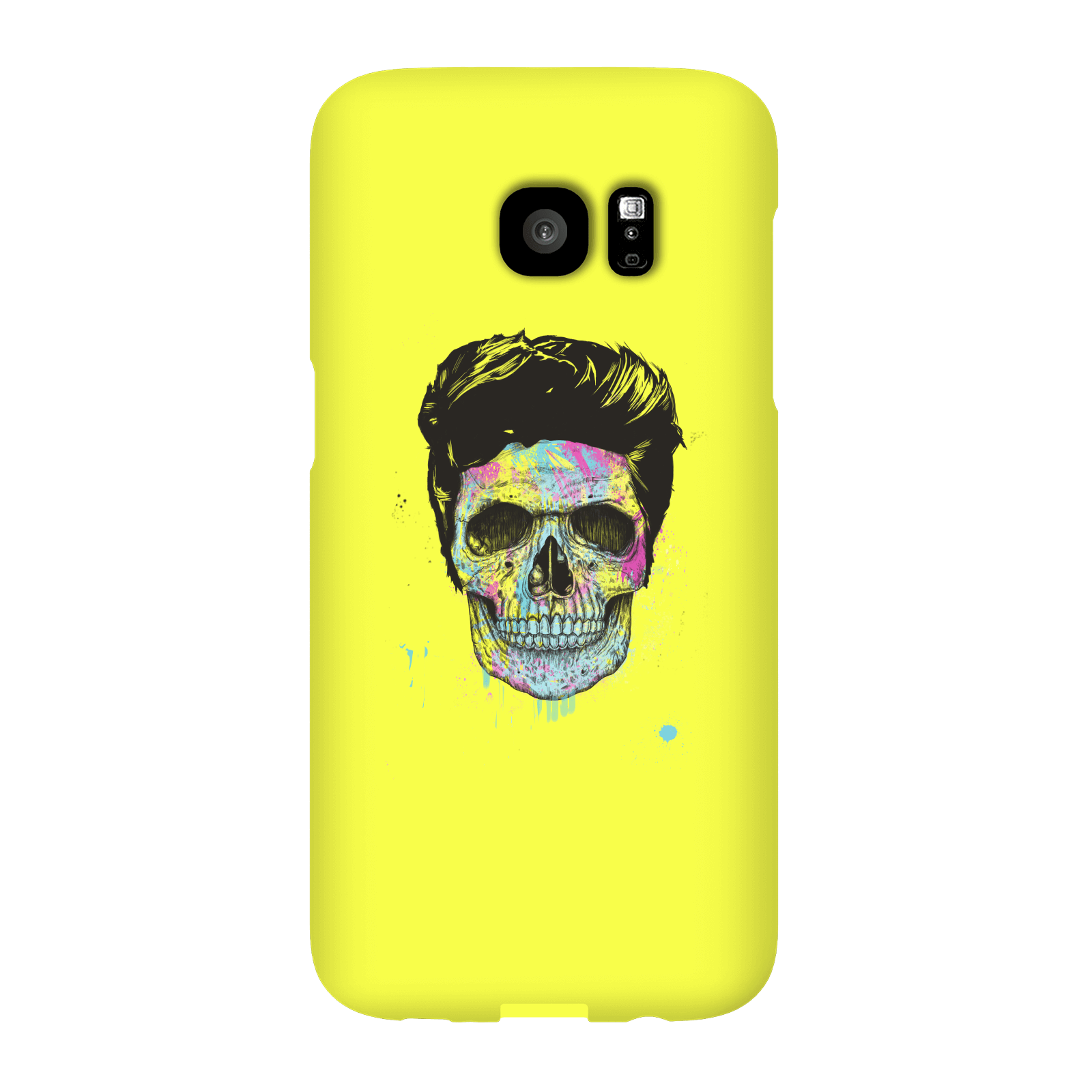 Balazs Solti Colourful Skull Phone Case for iPhone and Android - Samsung S7 Edge - Snap Case - Gloss