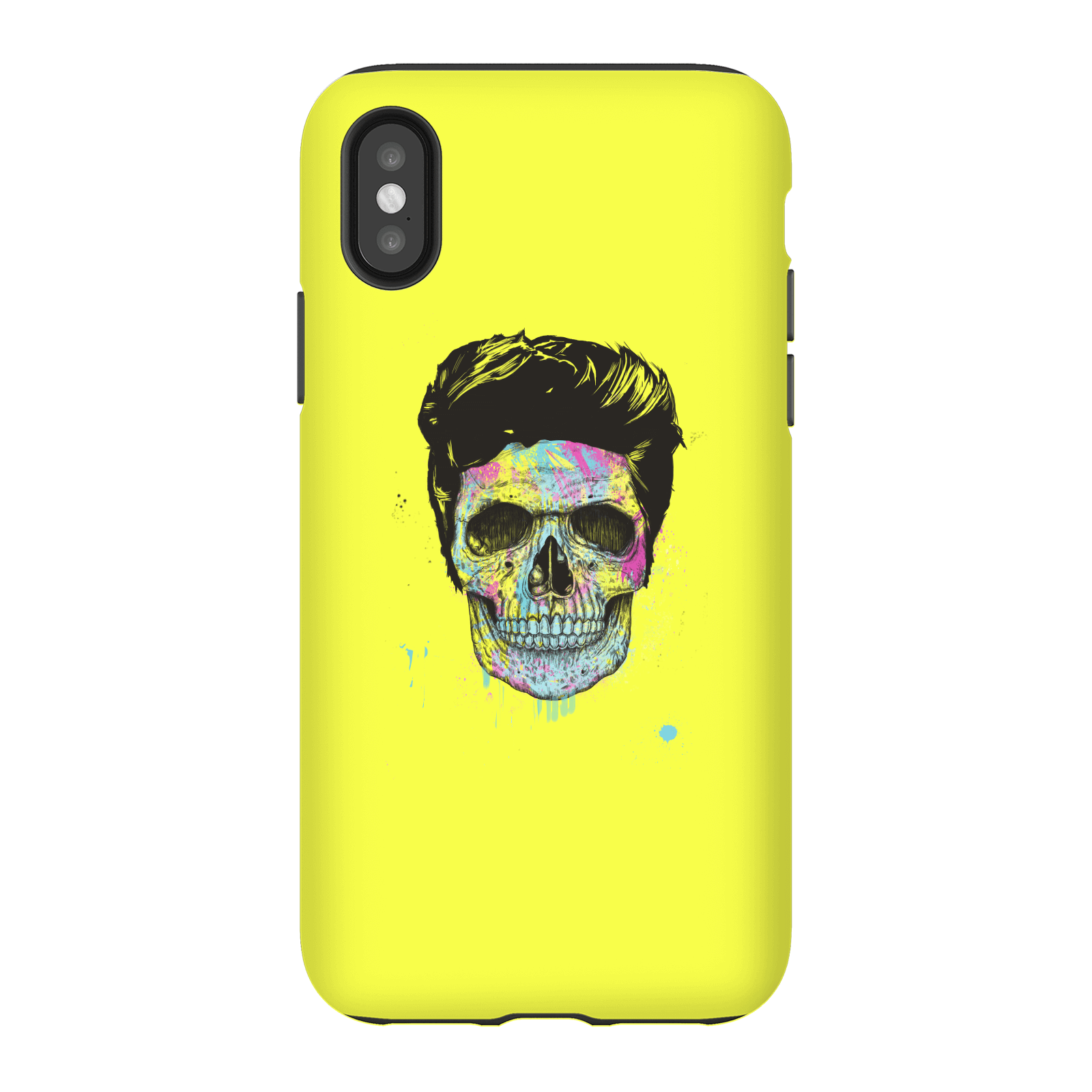 Balazs Solti Colourful Skull Phone Case for iPhone and Android - iPhone X - Tough Case - Gloss