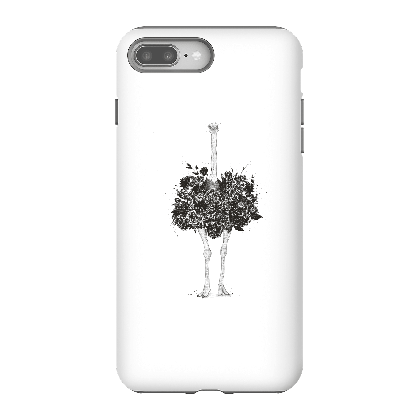 Balazs Solti Ostrich Phone Case for iPhone and Android - iPhone 8 Plus - Tough Case - Matte