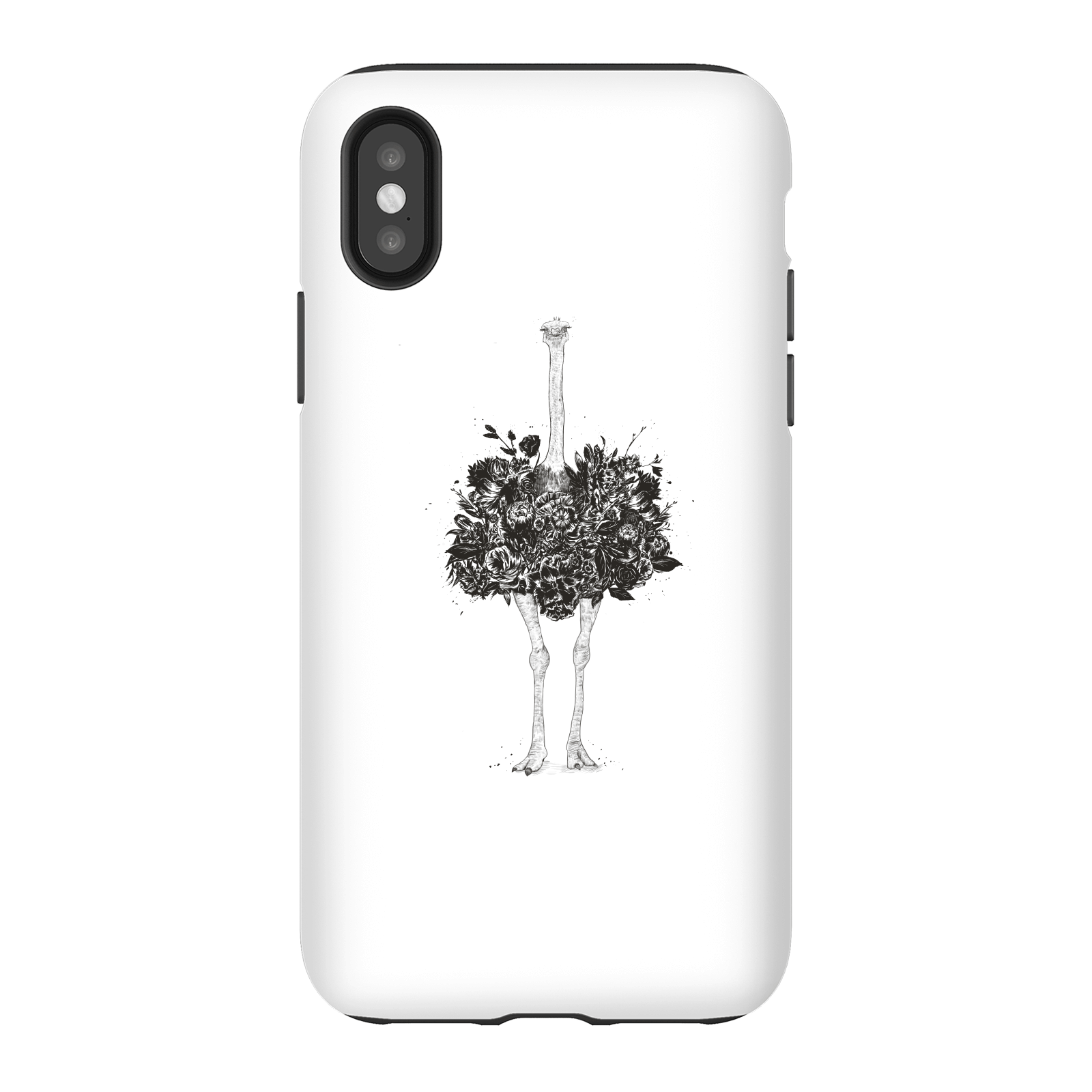 Balazs Solti Ostrich Phone Case for iPhone and Android - iPhone X - Tough Case - Matte