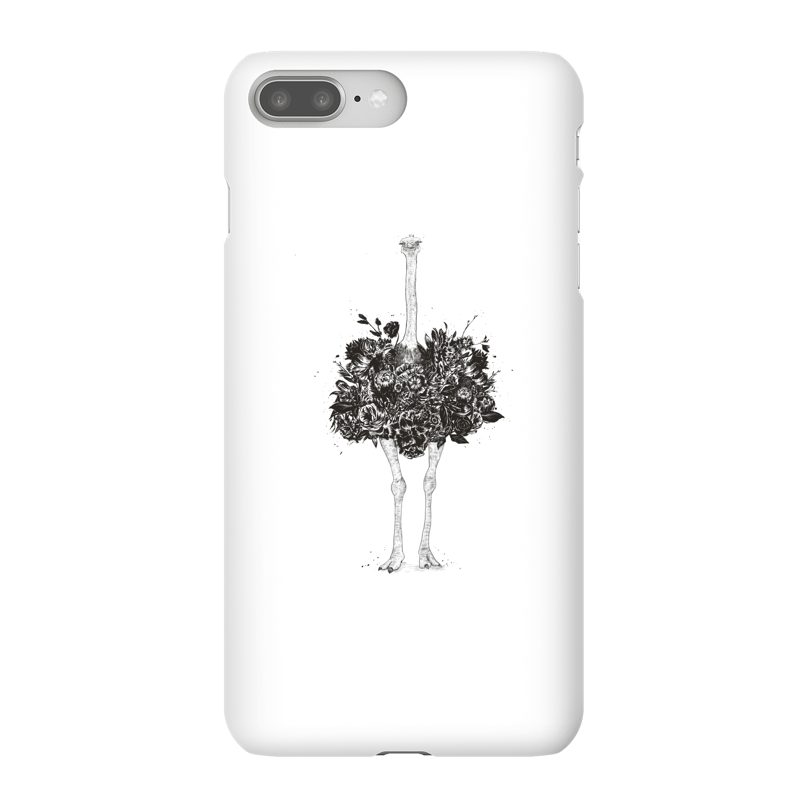Balazs Solti Ostrich Phone Case for iPhone and Android - iPhone 8 Plus - Snap Case - Gloss