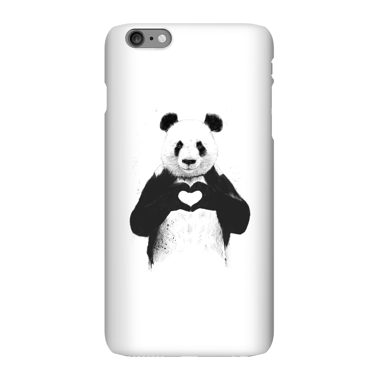 Balazs Solti Panda Love Phone Case for iPhone and Android - iPhone 6 Plus - Snap Case - Matte
