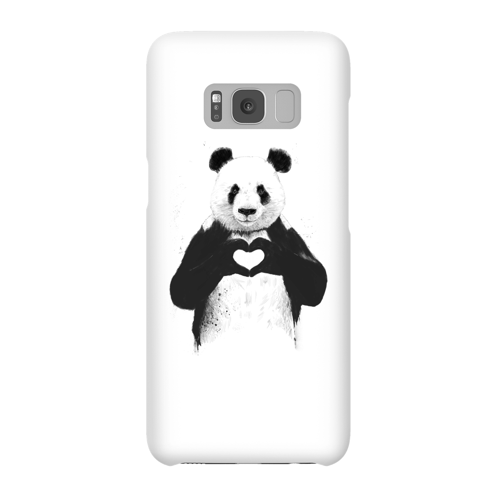 Balazs Solti Panda Love Phone Case for iPhone and Android - Samsung S8 - Snap Case - Matte