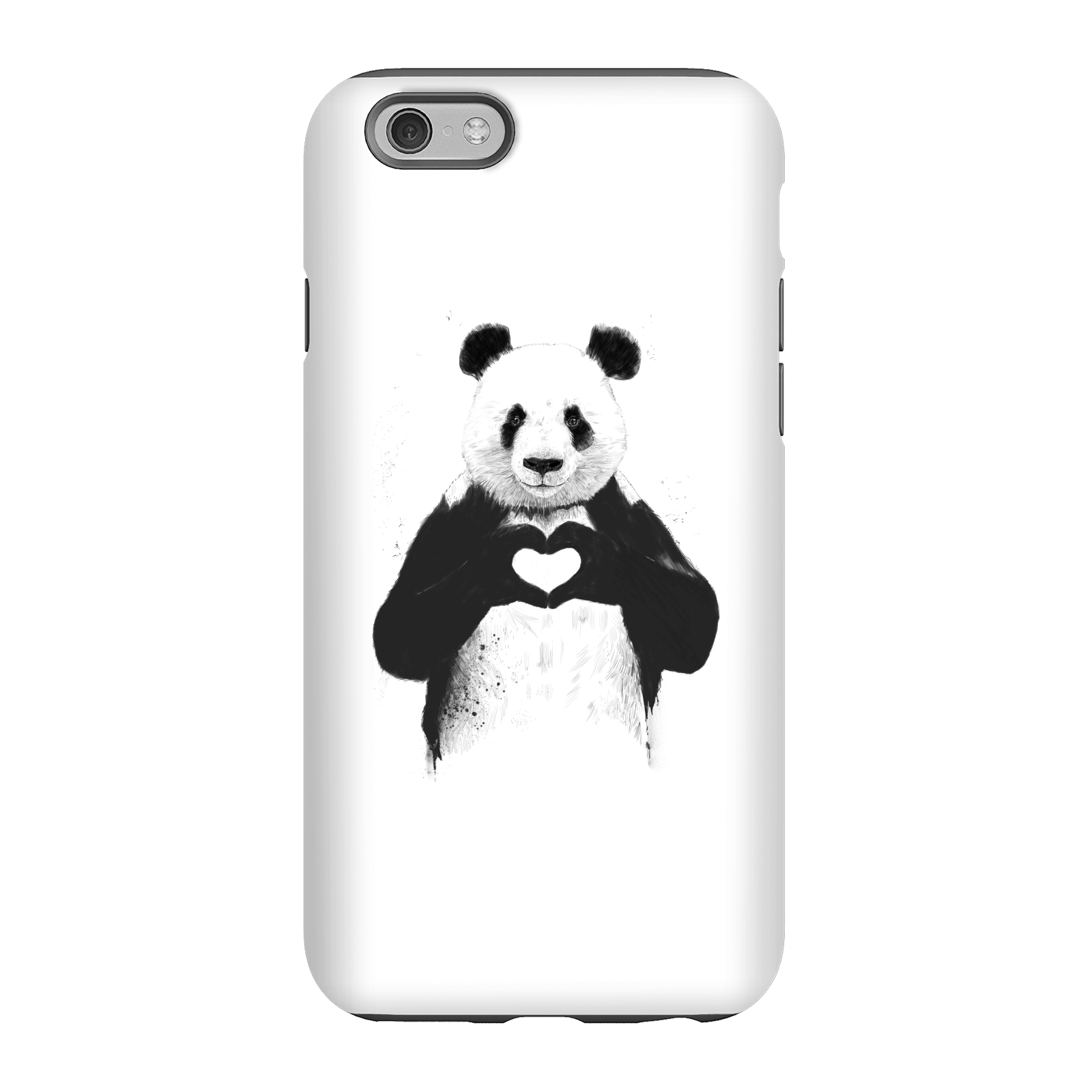 Balazs Solti Panda Love Phone Case for iPhone and Android - iPhone 6 - Tough Case - Matte
