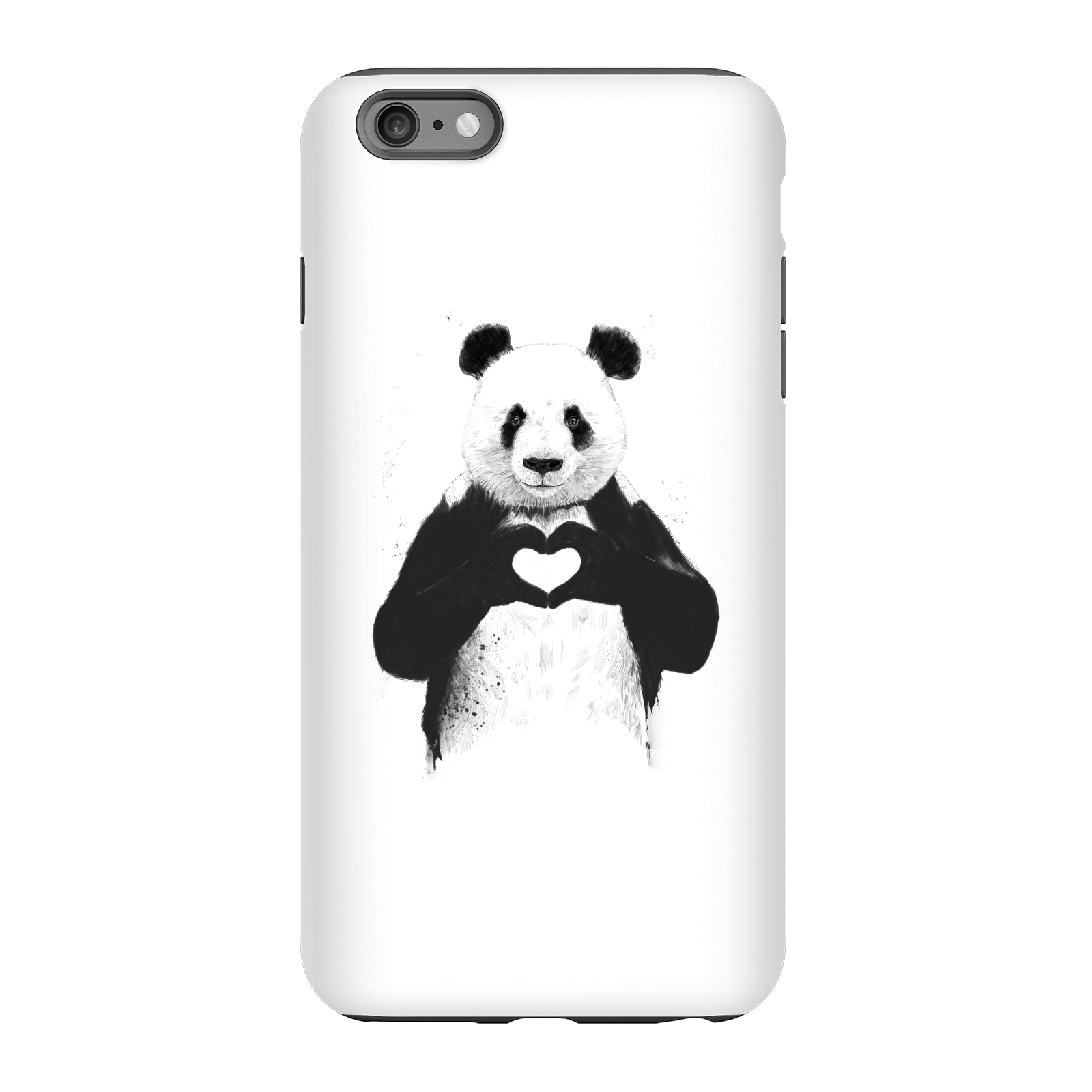 Balazs Solti Panda Love Phone Case for iPhone and Android - iPhone 6 Plus - Tough Case - Matte