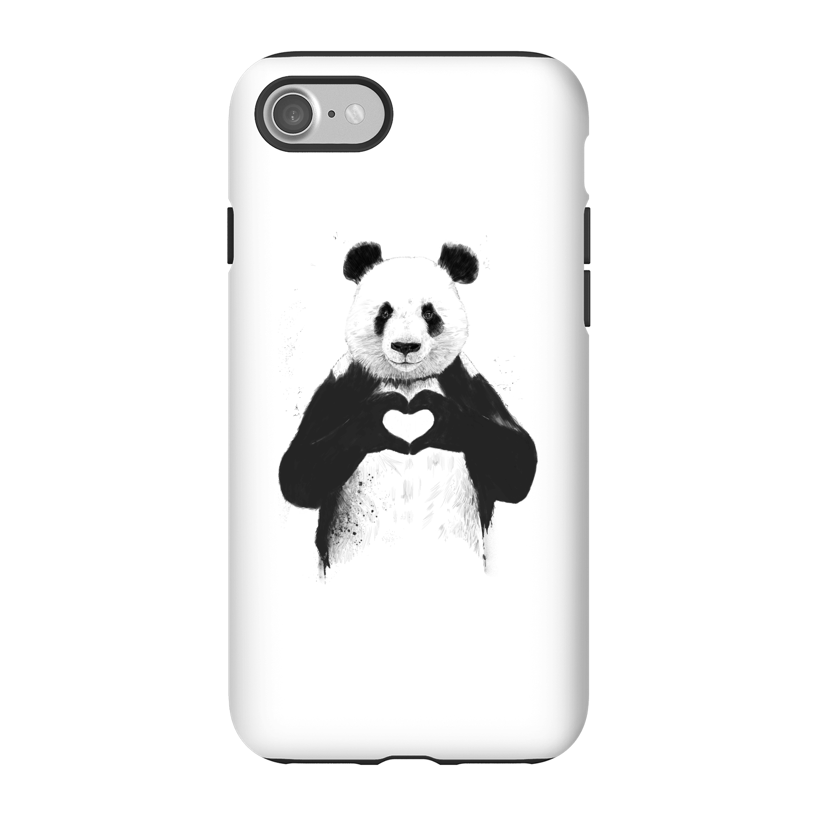 Balazs Solti Panda Love Phone Case for iPhone and Android - iPhone 7 - Tough Case - Matte