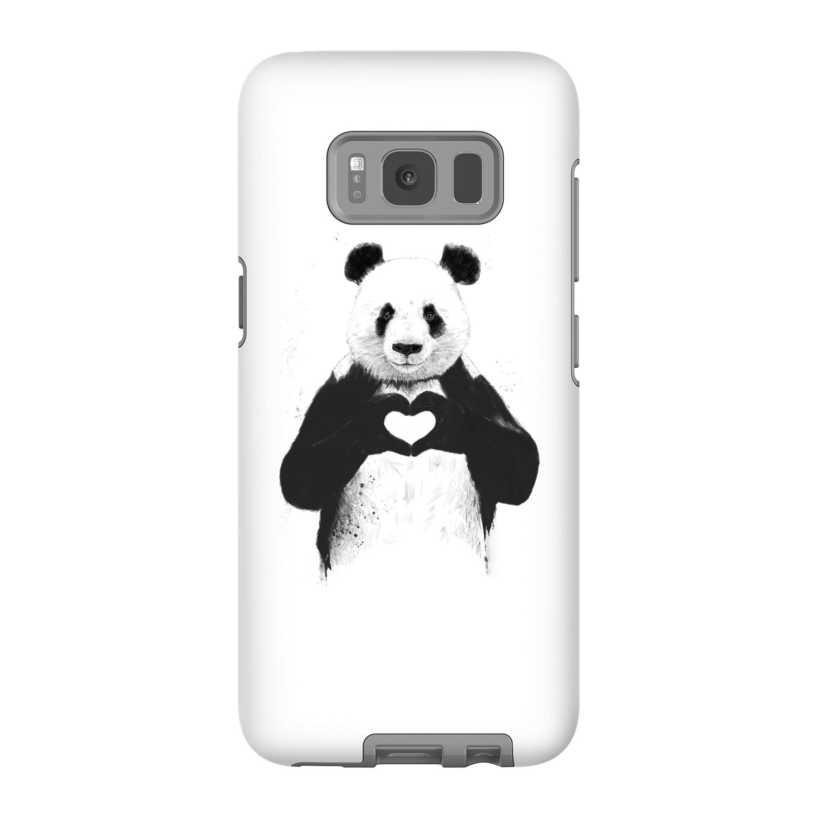 Balazs Solti Panda Love Phone Case for iPhone and Android - Samsung S8 - Tough Case - Matte