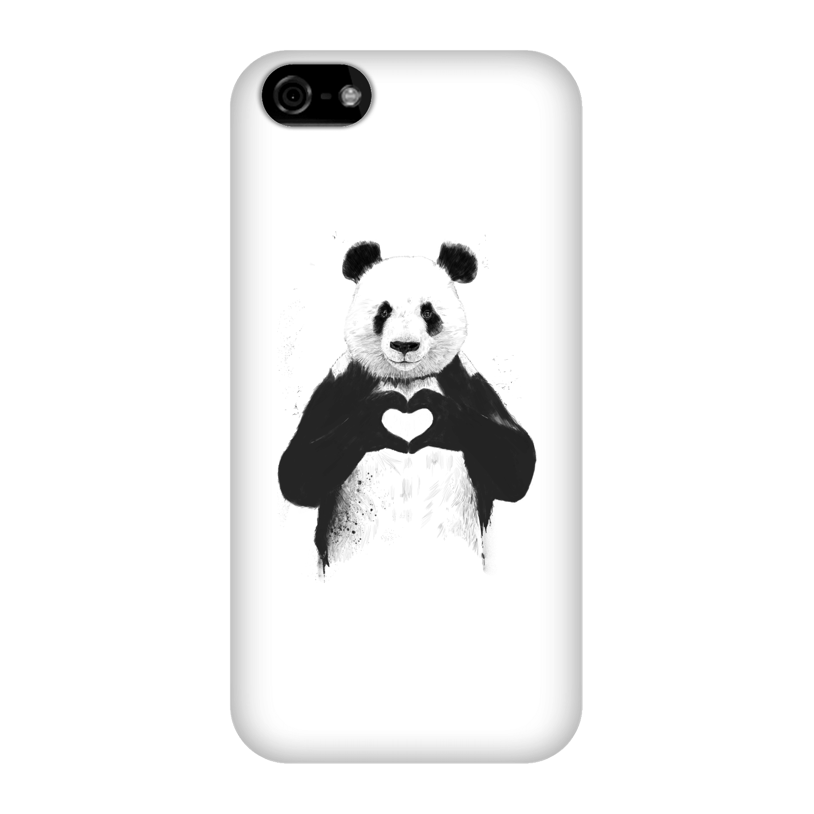 Balazs Solti Panda Love Phone Case for iPhone and Android - iPhone 5C - Snap Case - Gloss
