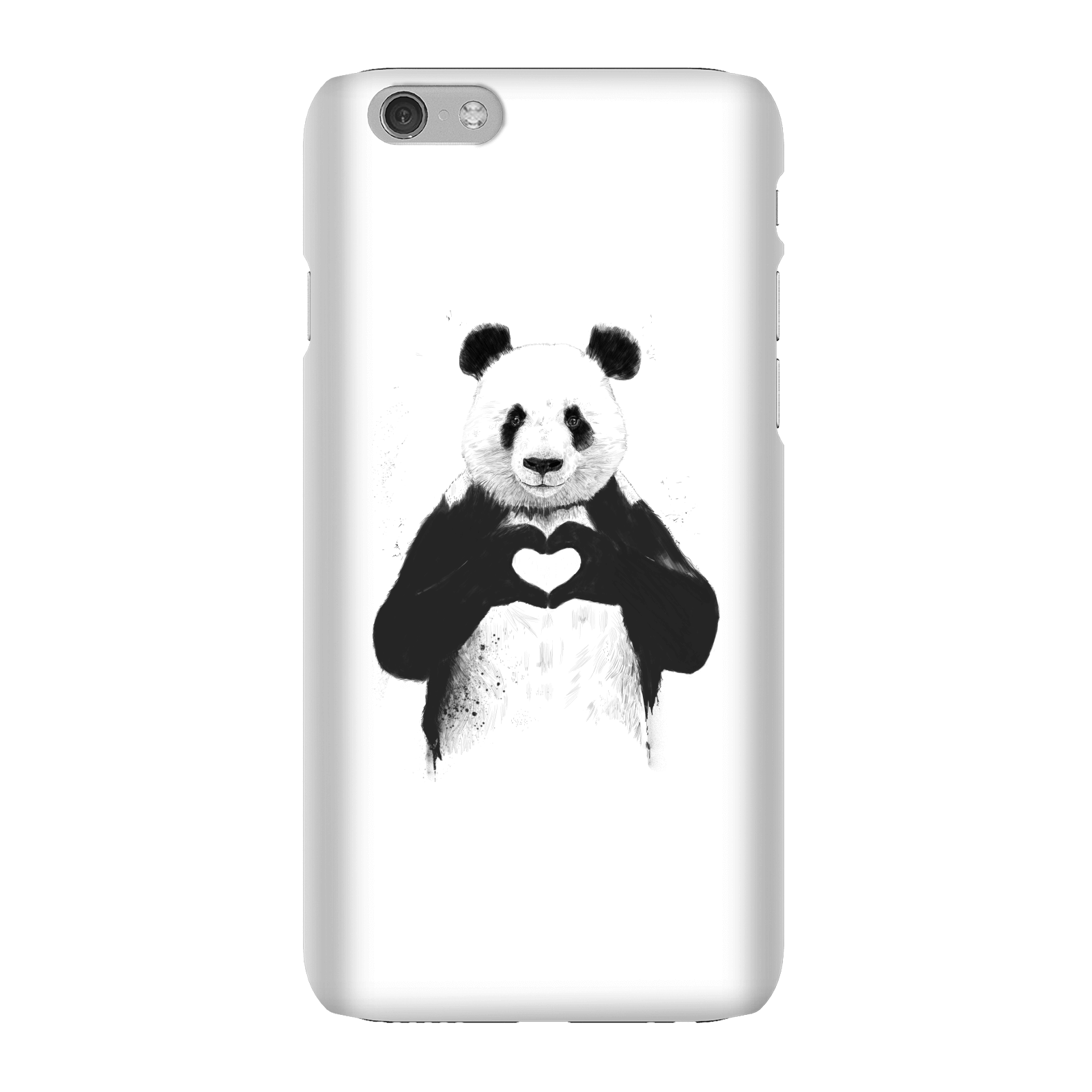 Balazs Solti Panda Love Phone Case for iPhone and Android - iPhone 6 - Snap Case - Gloss