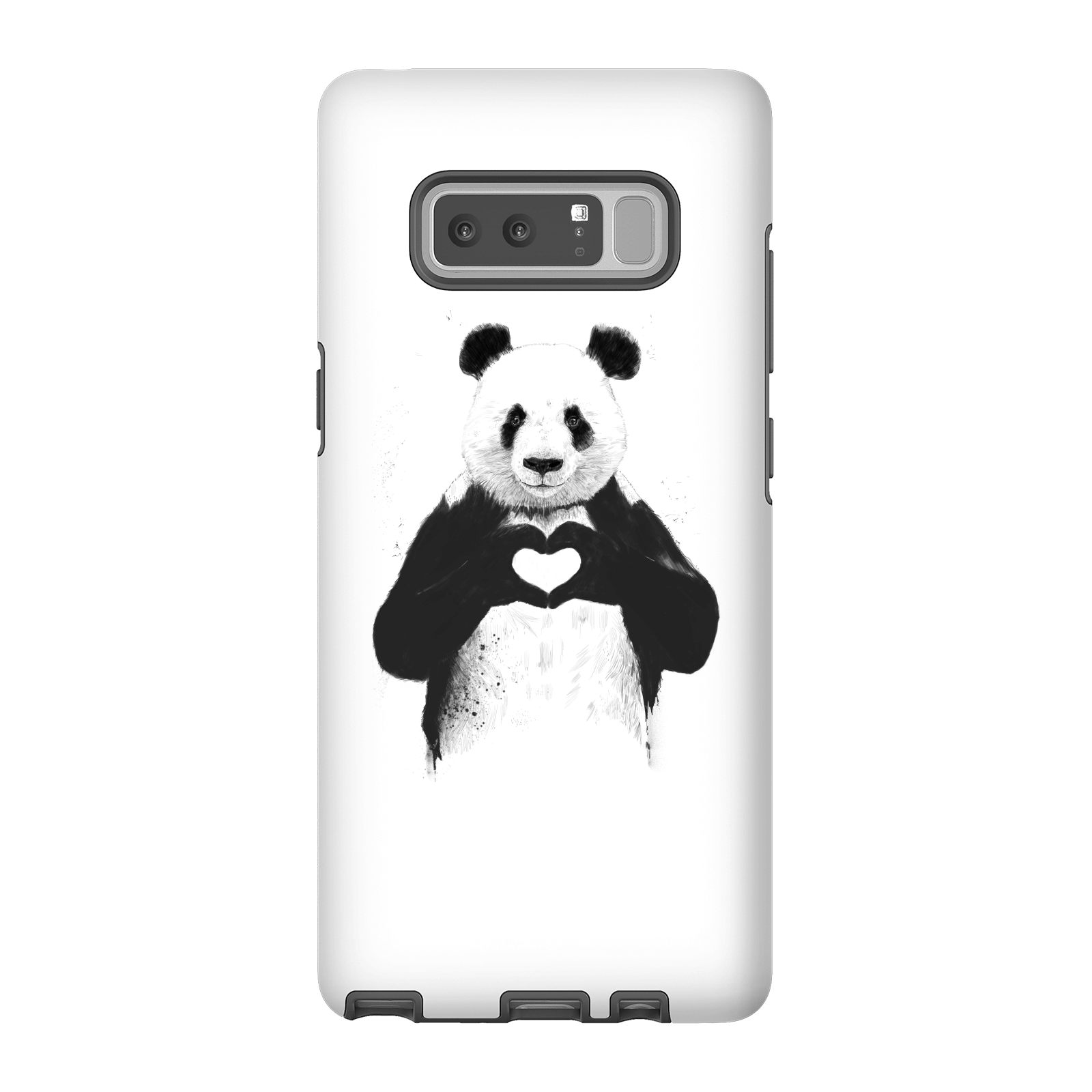Balazs Solti Panda Love Phone Case for iPhone and Android - Samsung Note 8 - Tough Case - Gloss