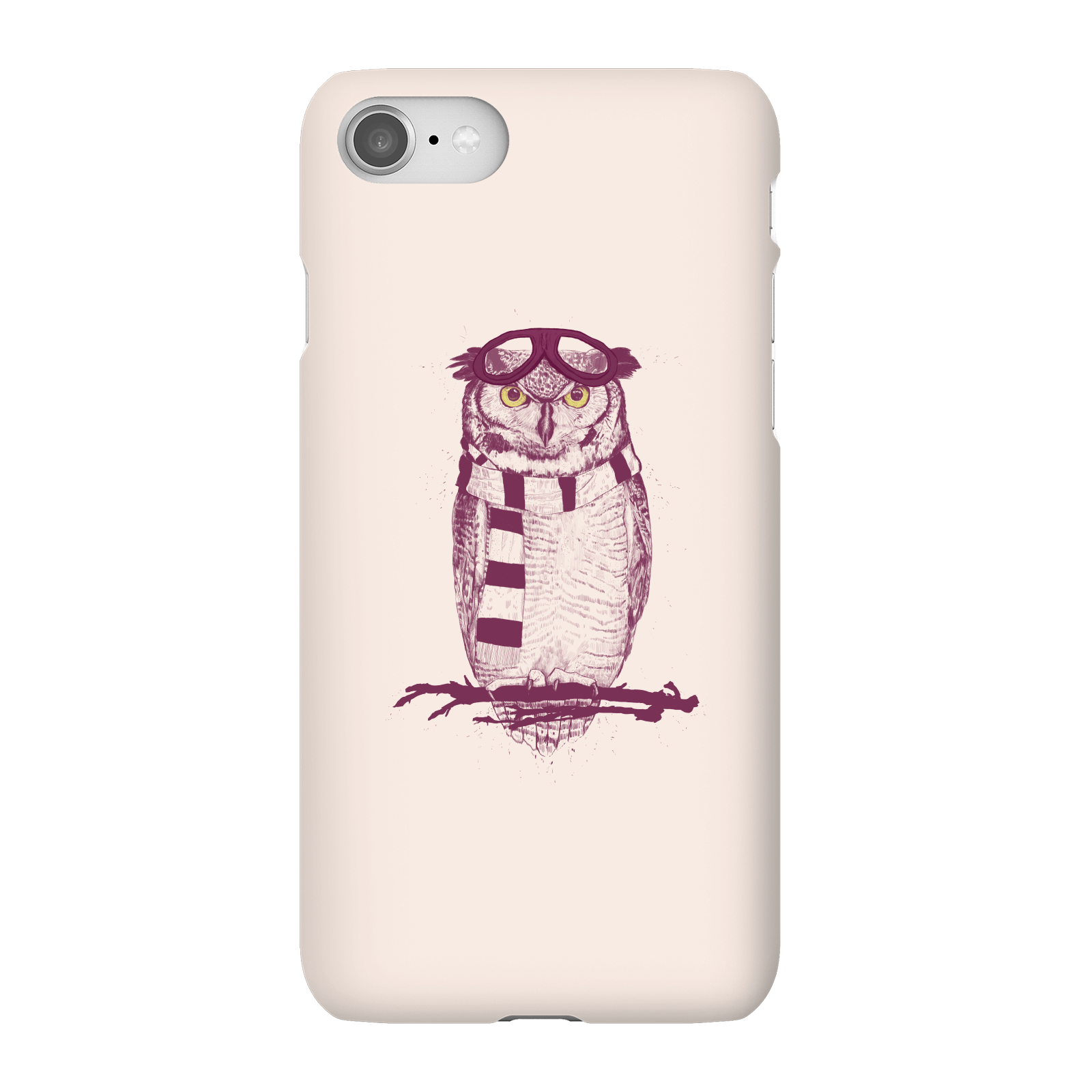 Balazs Solti Winter Owl Phone Case for iPhone and Android - iPhone 8 - Snap Case - Matte