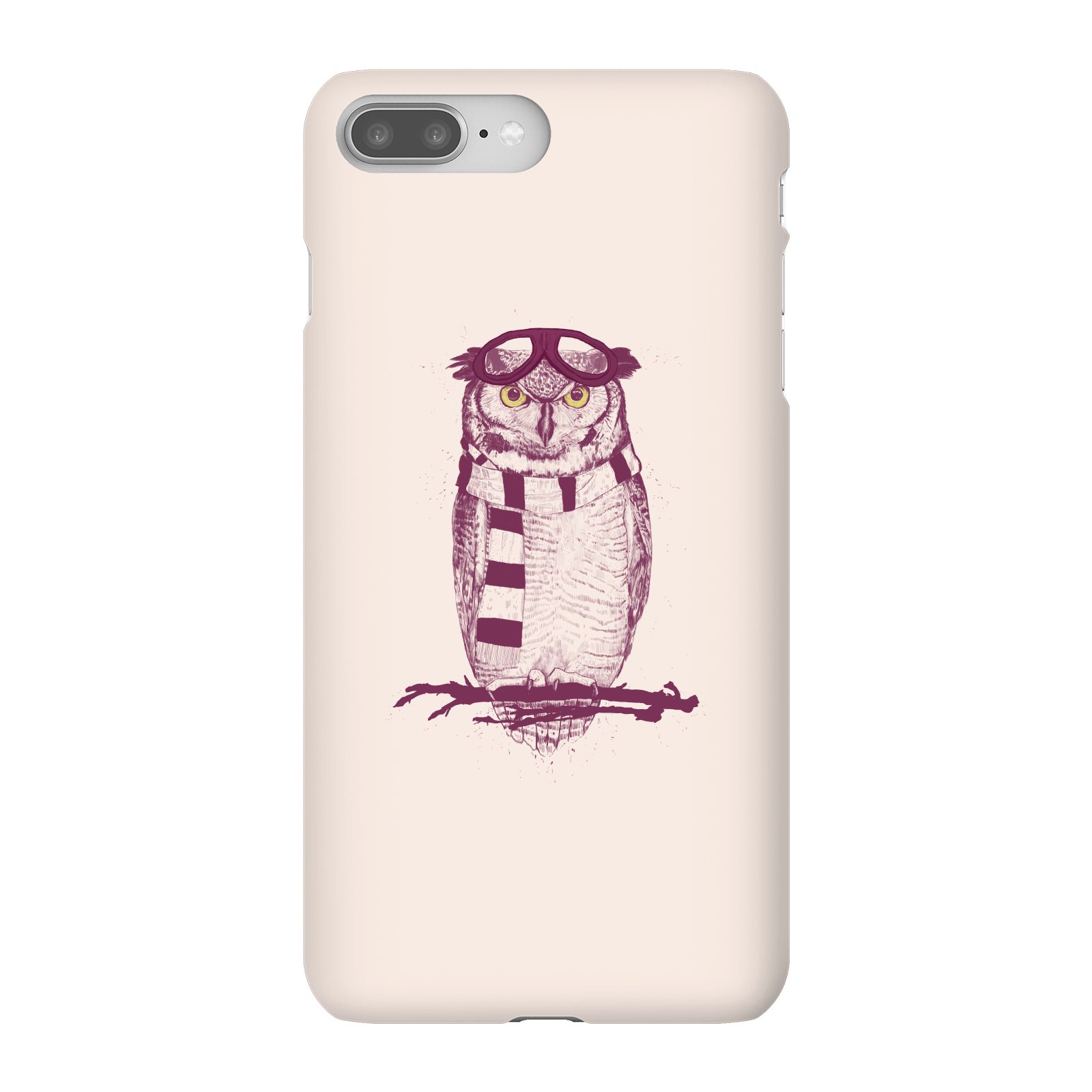 Balazs Solti Winter Owl Phone Case for iPhone and Android - iPhone 8 Plus - Snap Case - Matte