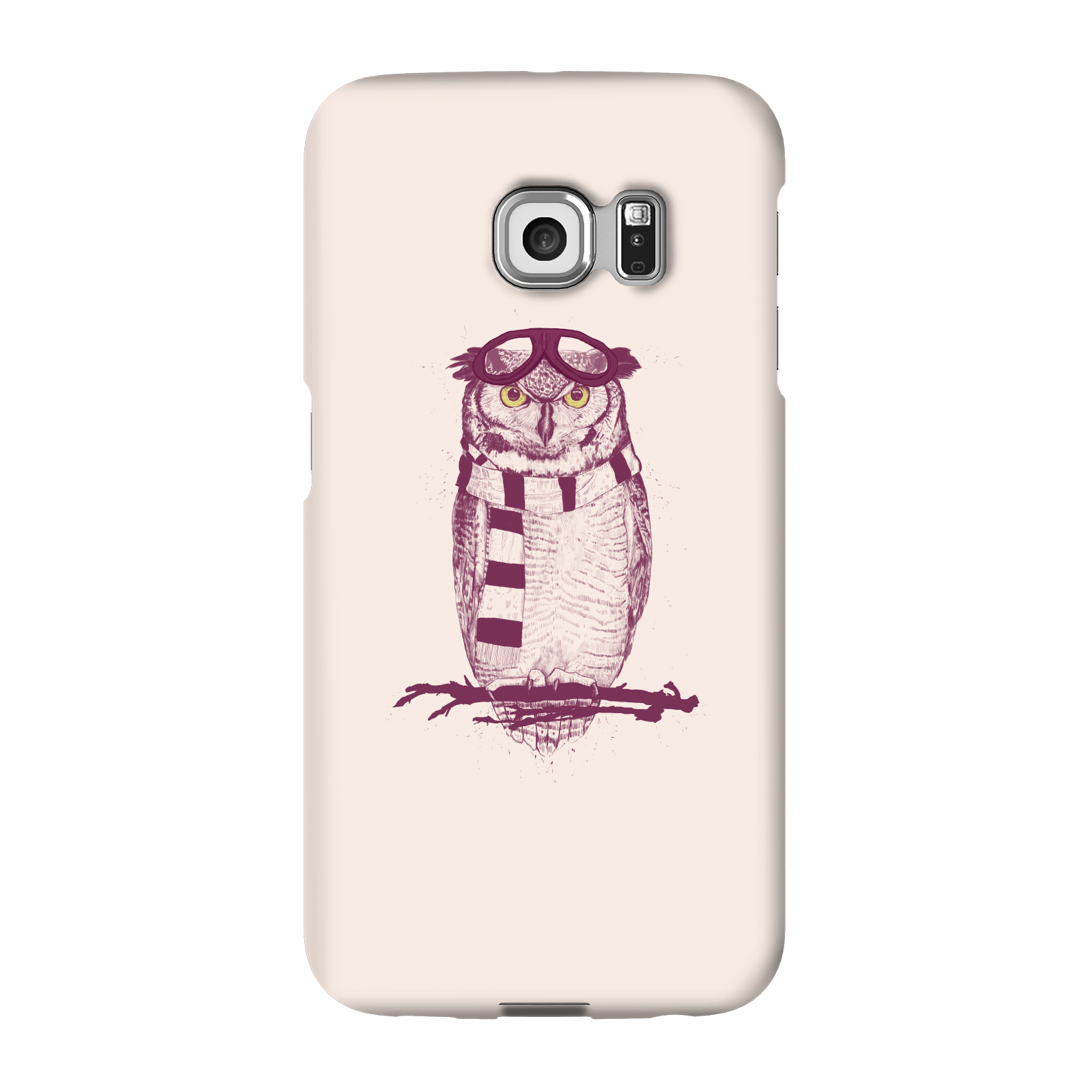 Balazs Solti Winter Owl Phone Case for iPhone and Android - Samsung S6 Edge - Snap Case - Matte
